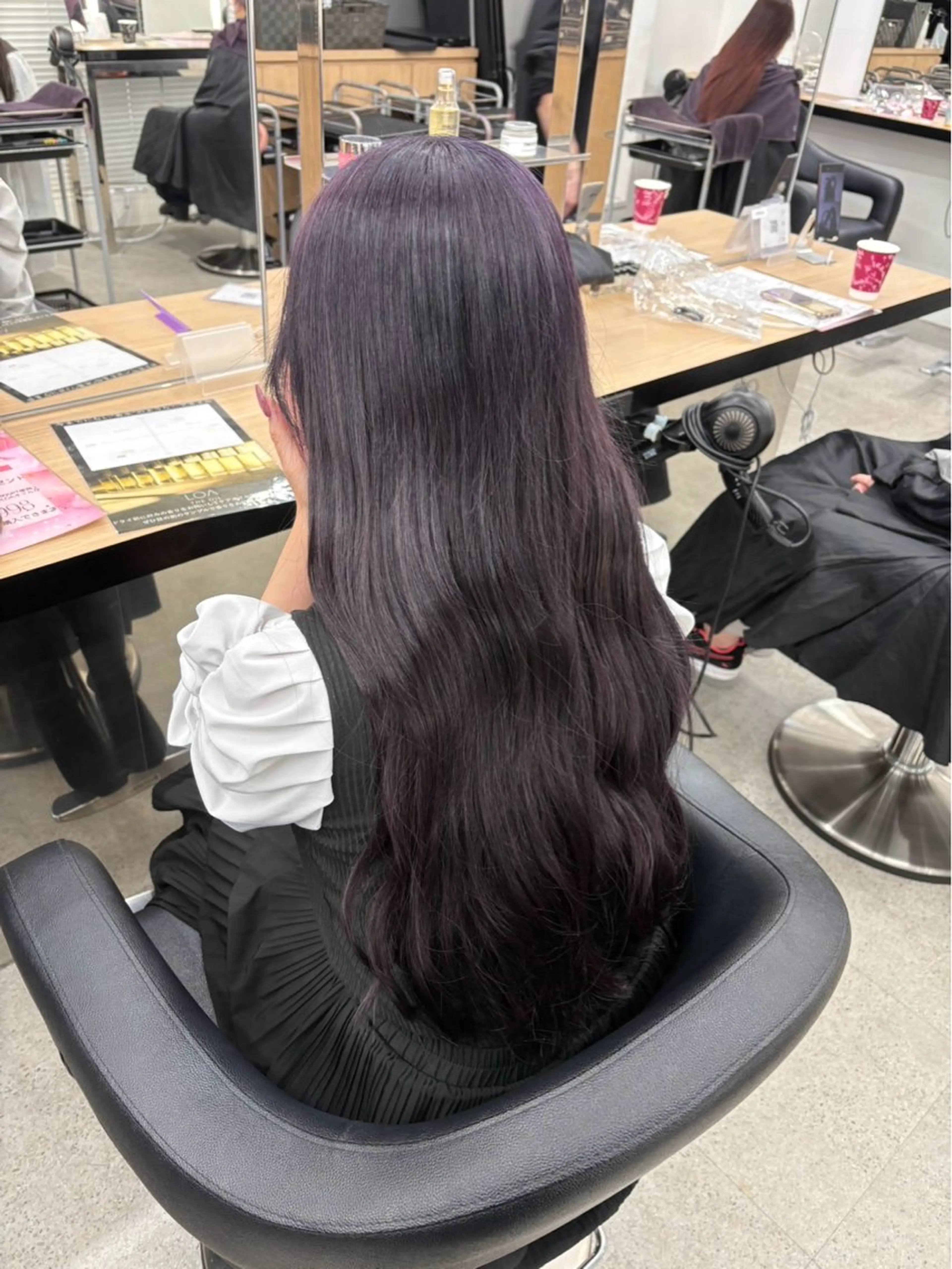 ロング ヘアカラー miku/ラベンダー 透明感カラー🪻❤︎のヘアスタイル