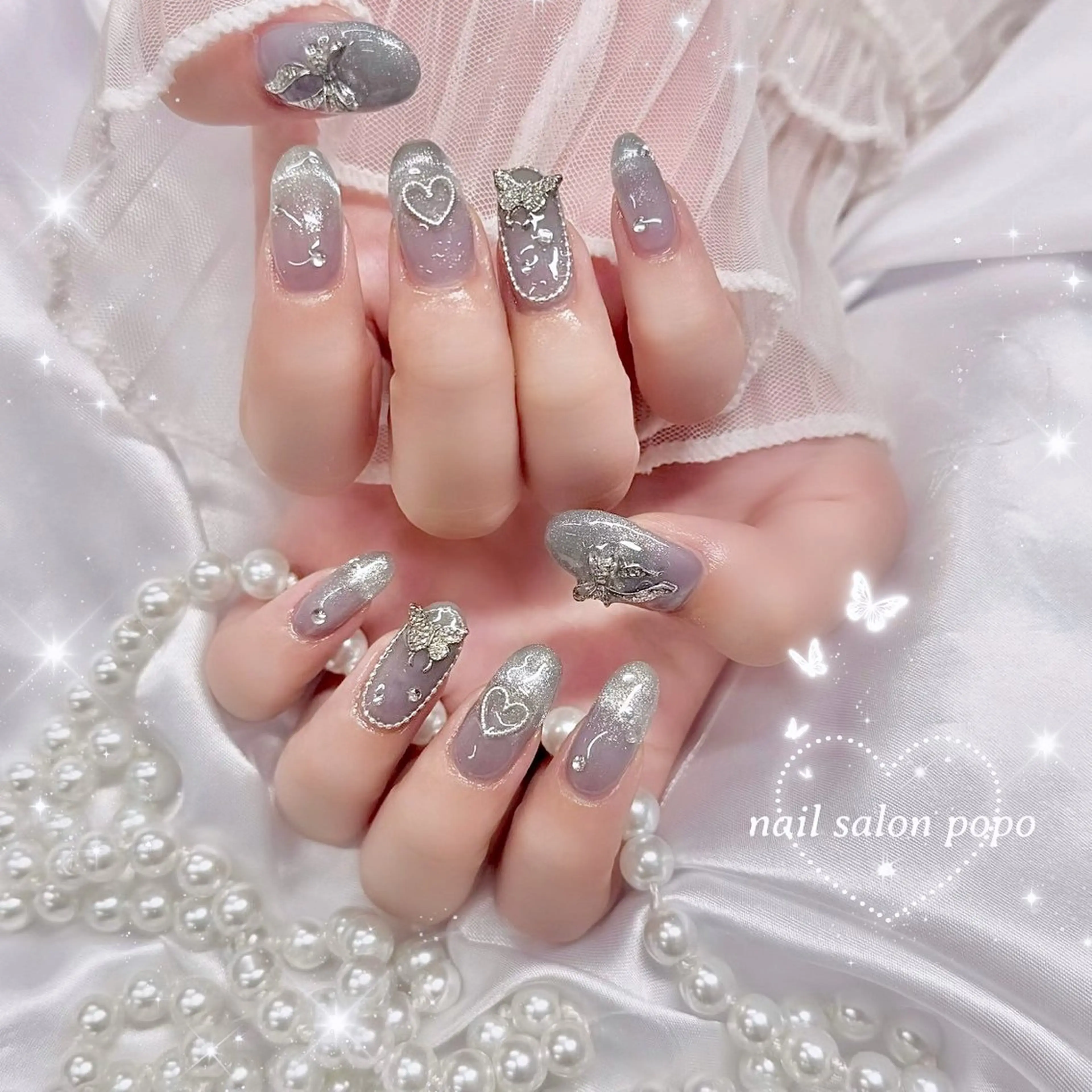 ネイル マグネットネイル ハンドネイル nail salon popo　横浜店のネイルデザイン