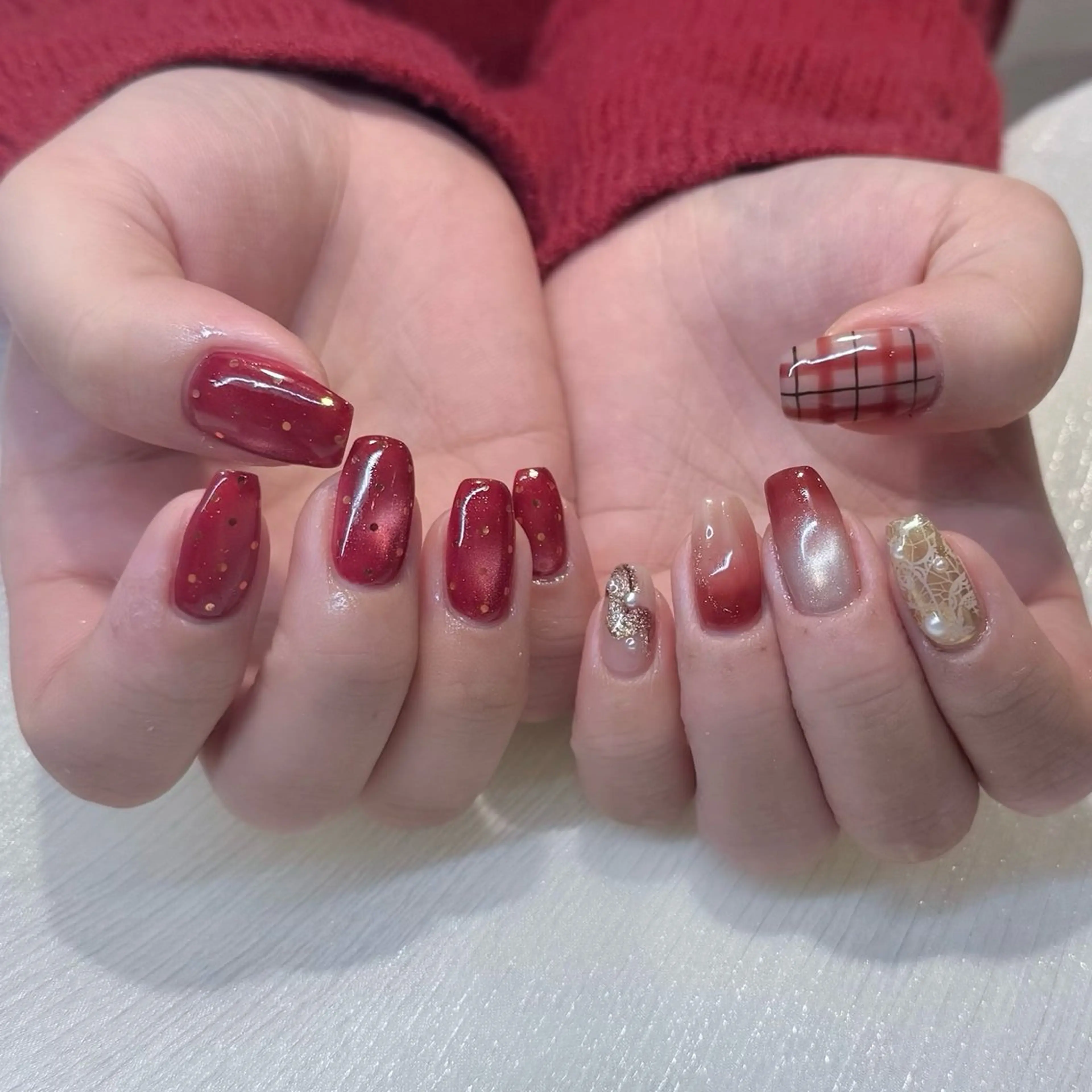 ネイル ハンドネイル 新井 ひなののネイルデザイン