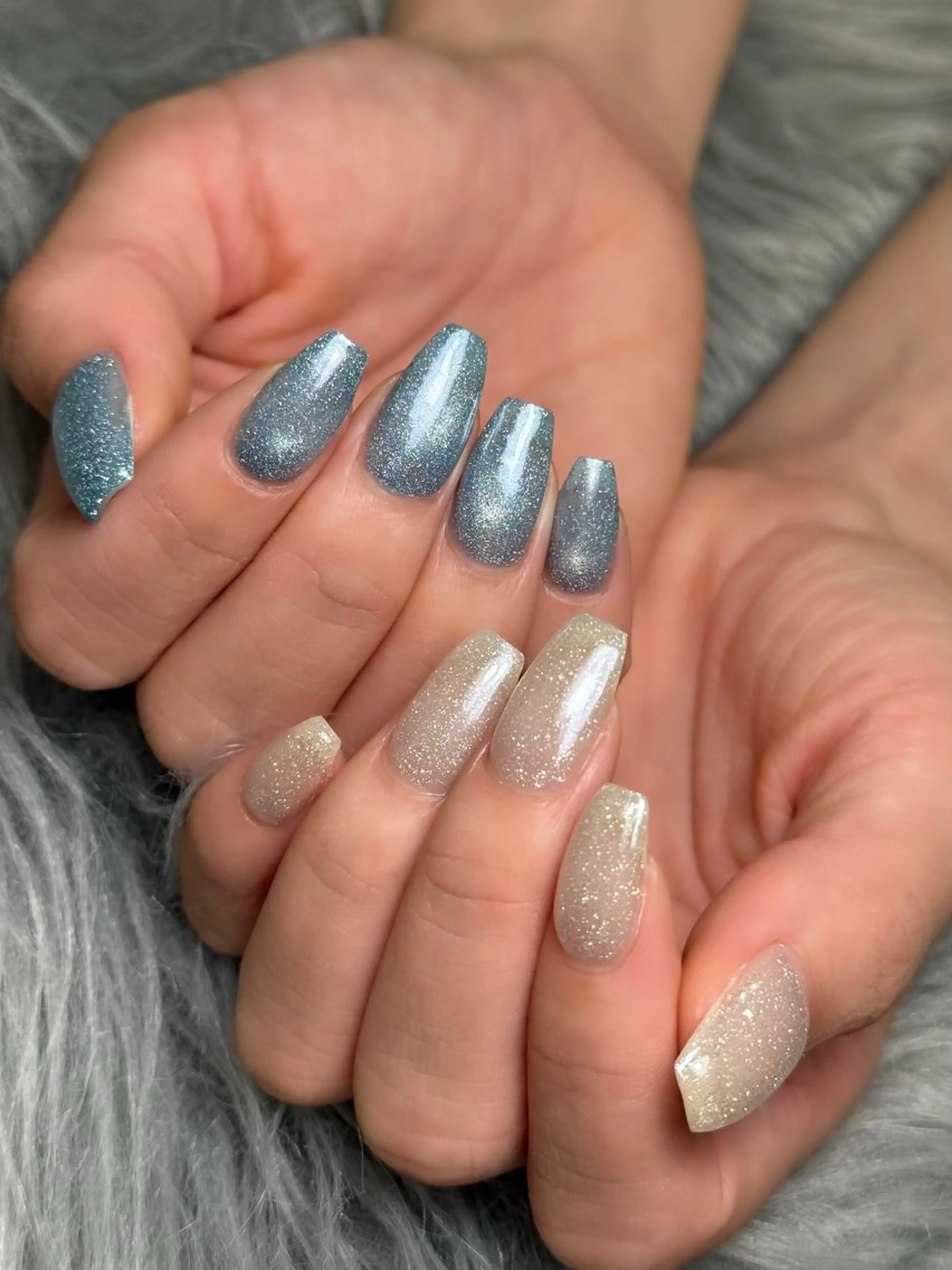 ネイル フラッシュネイル キラキラネイル ミラーネイル nail salon h🎀小夏のネイルデザイン