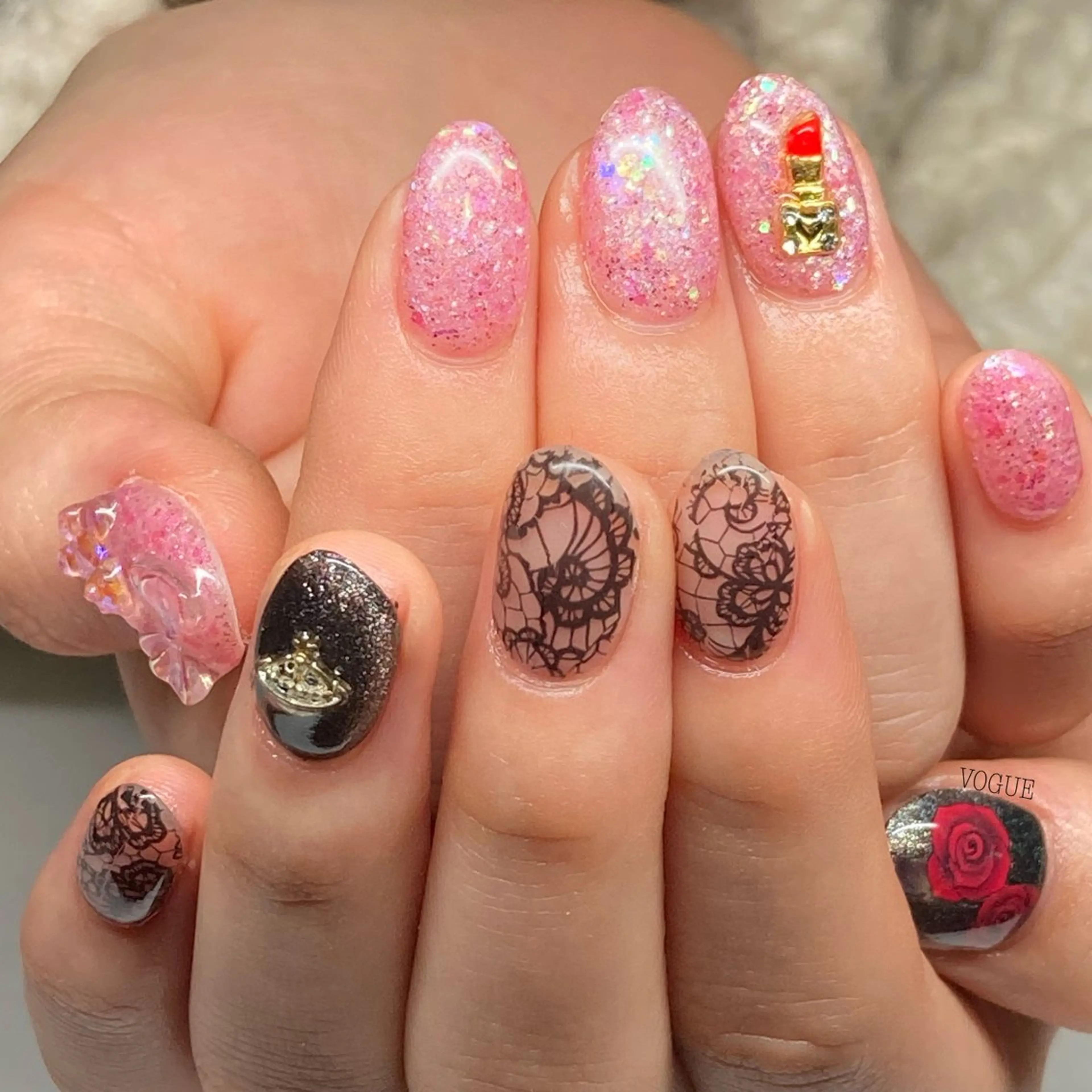 ネイル ハンドネイル VOGUE ×SWANのネイルデザイン