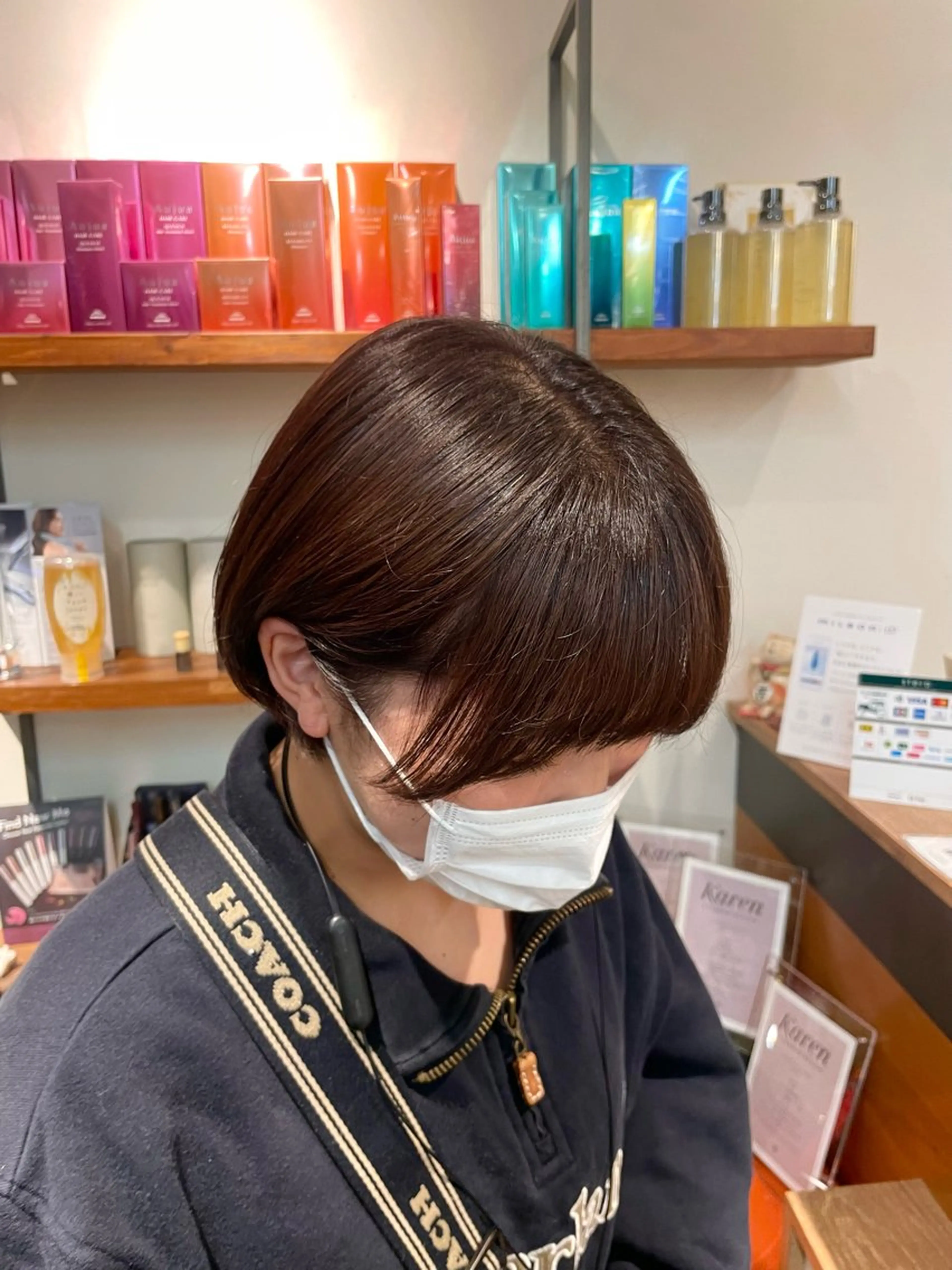 ショート カラー ヘアカラー こいき/赤味消し /艶カラー🎀✨のヘアスタイル