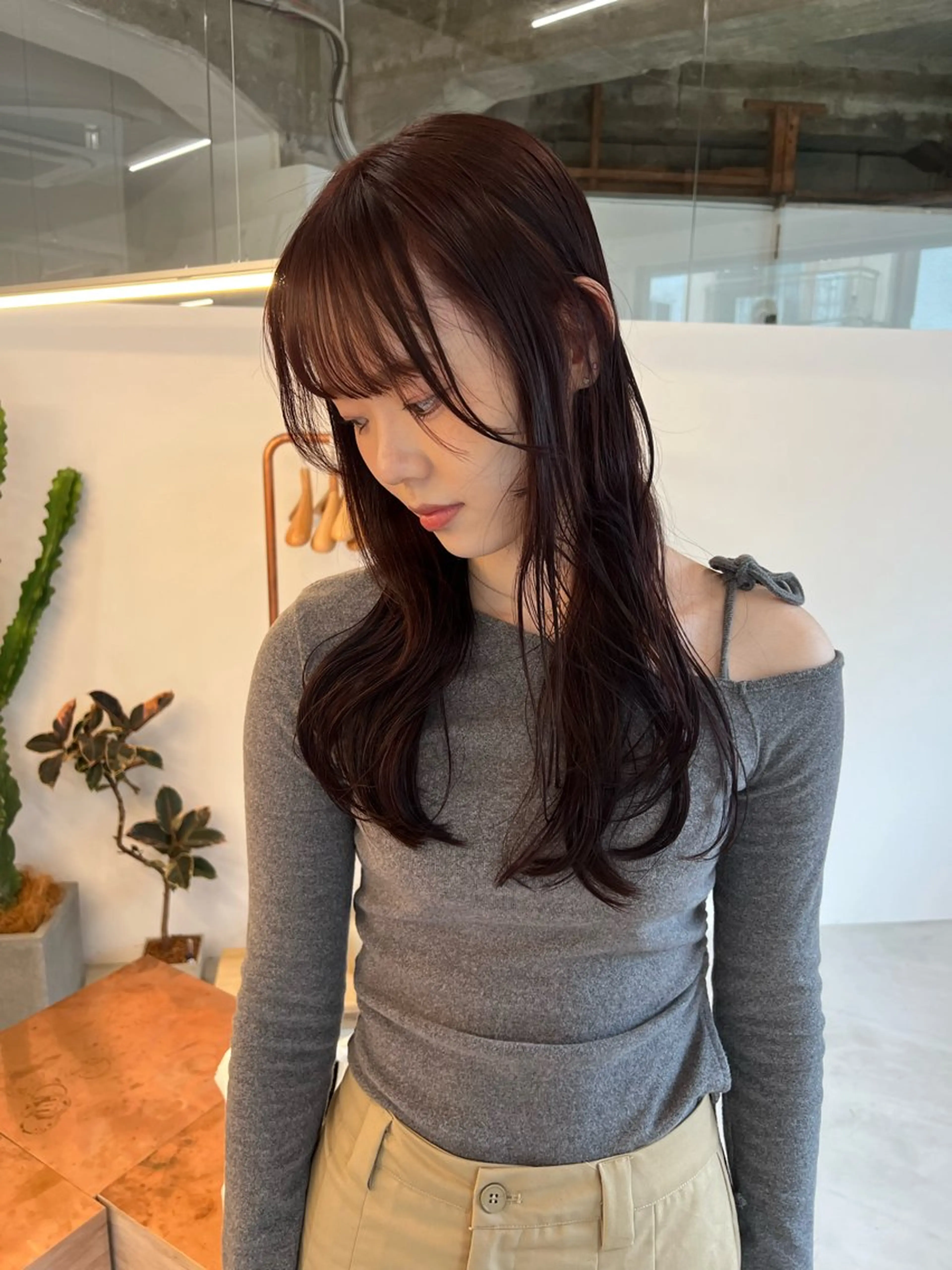 ▫️ロングワンカラー🥣🩷の写真