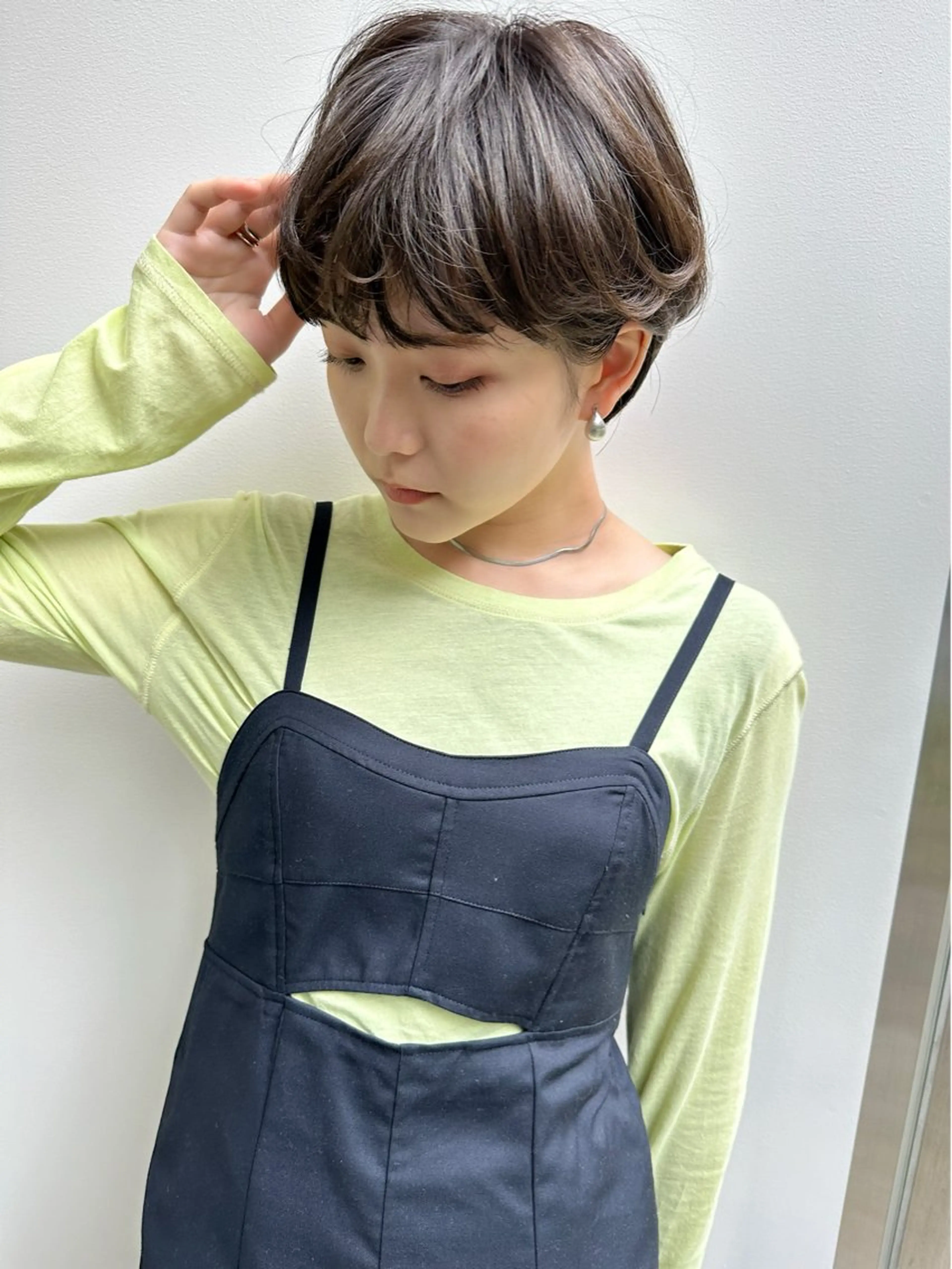 ショート ショート ボブ 梅田 木戸健人のヘアスタイル