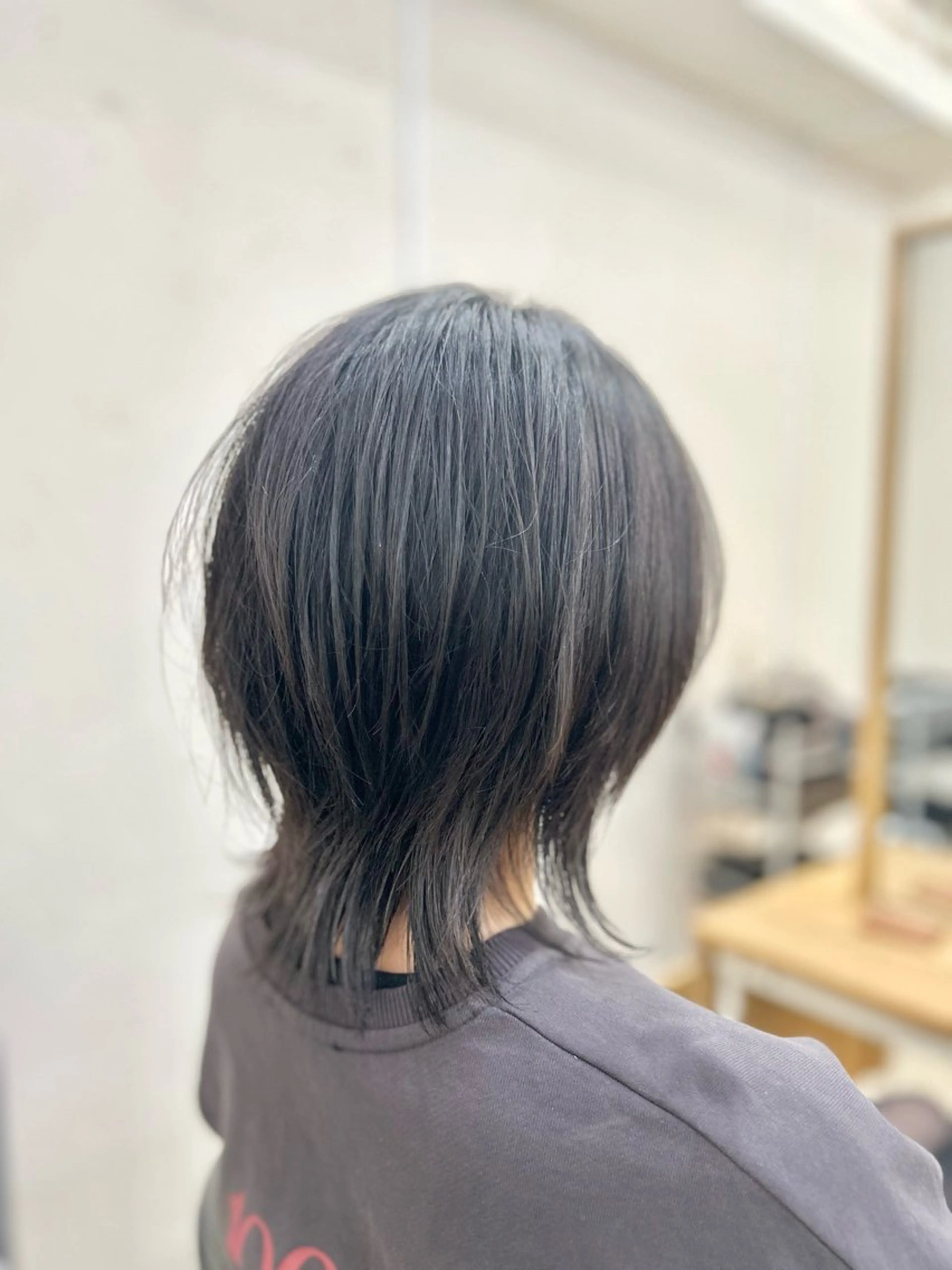ミディアム ハッシュカット 韓国風ヘア レイヤーカット 吉田　龍太 口コミ高評価/錦糸町のヘアスタイル