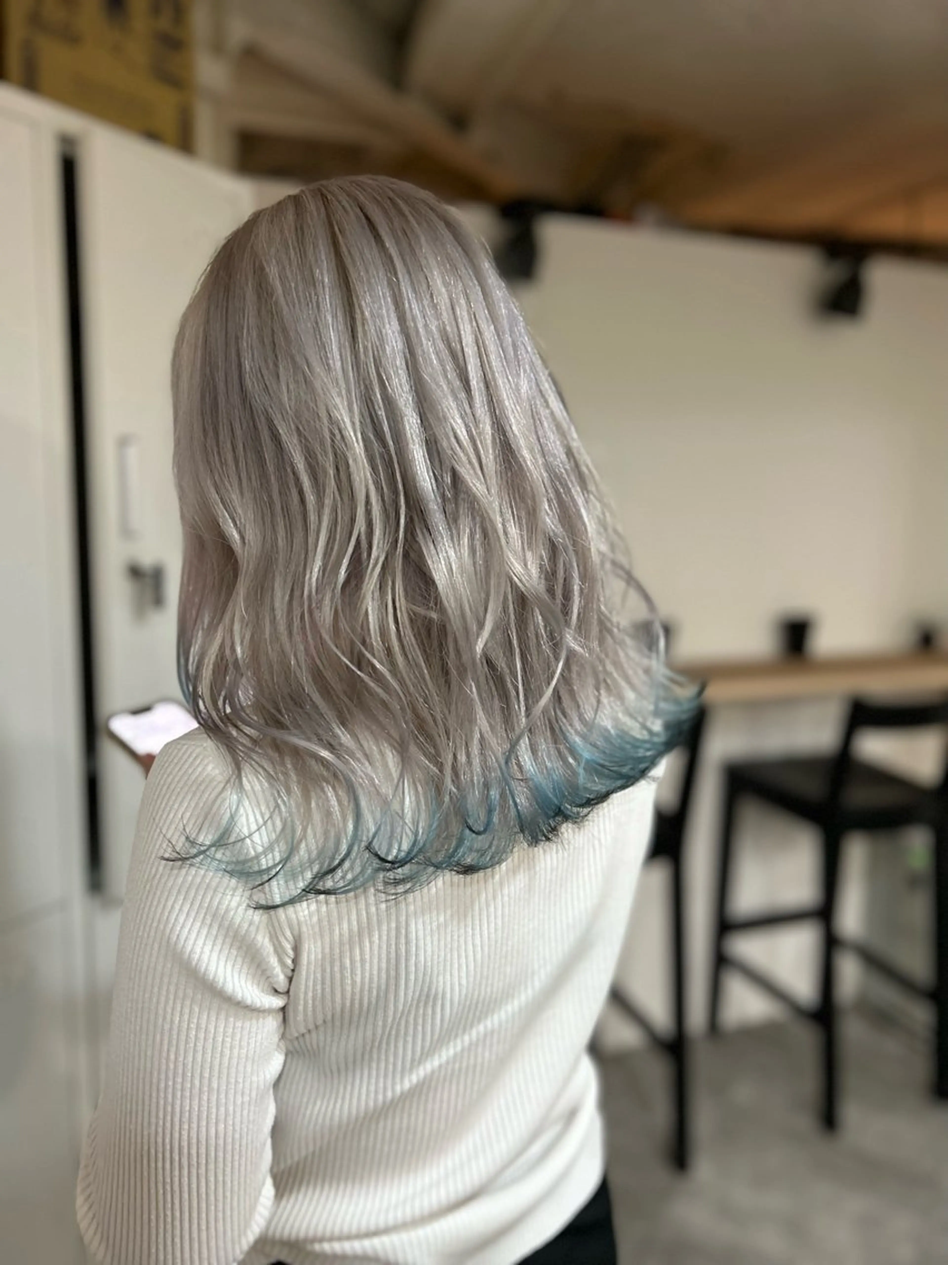 ミディアム カラー 狐カラー ヘアカラー トリートメント ✂️大門 巧✂️ LAFF心斎橋店のヘアスタイル