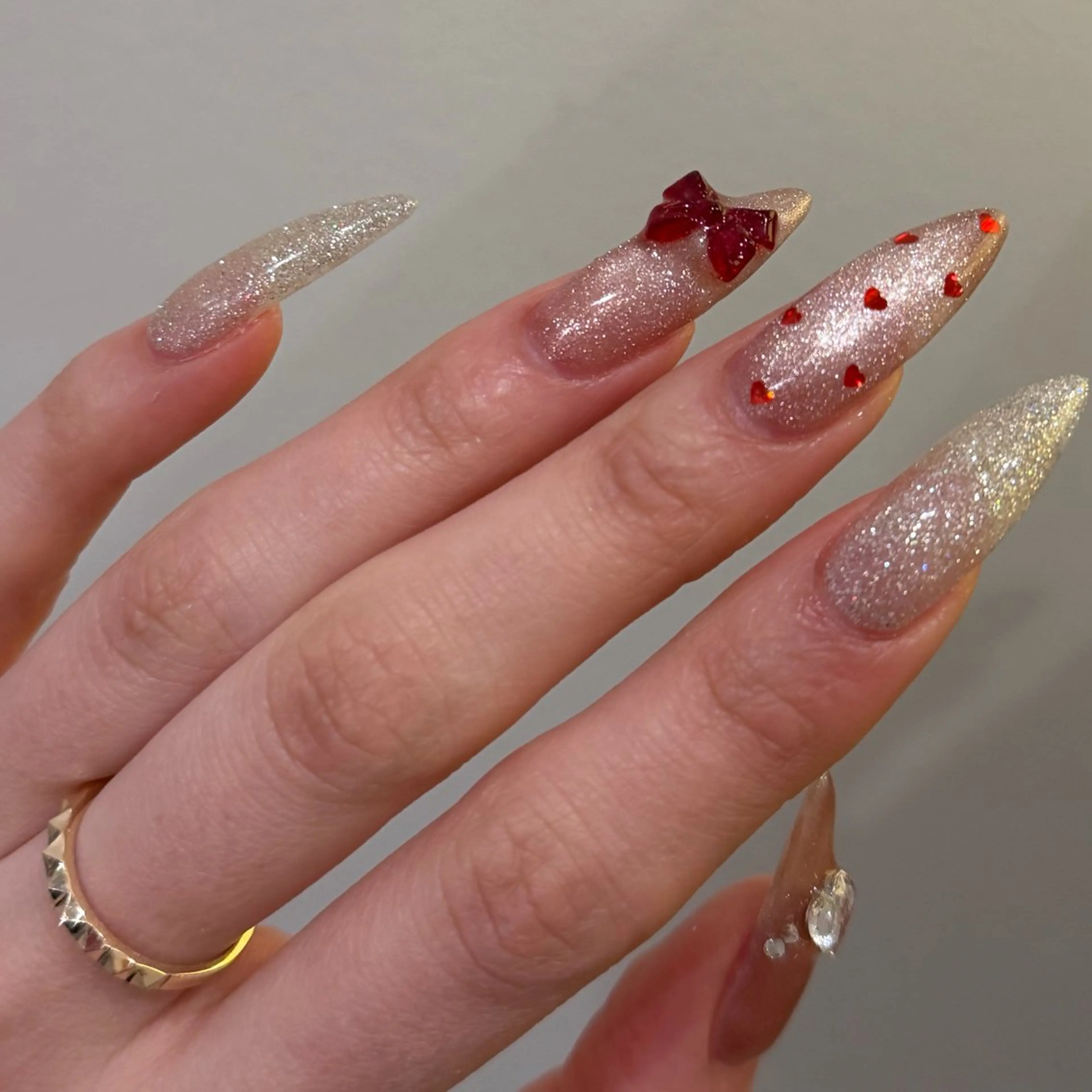 ネイル ワンホン/キラキラ ネイル💎yukaのネイルデザイン