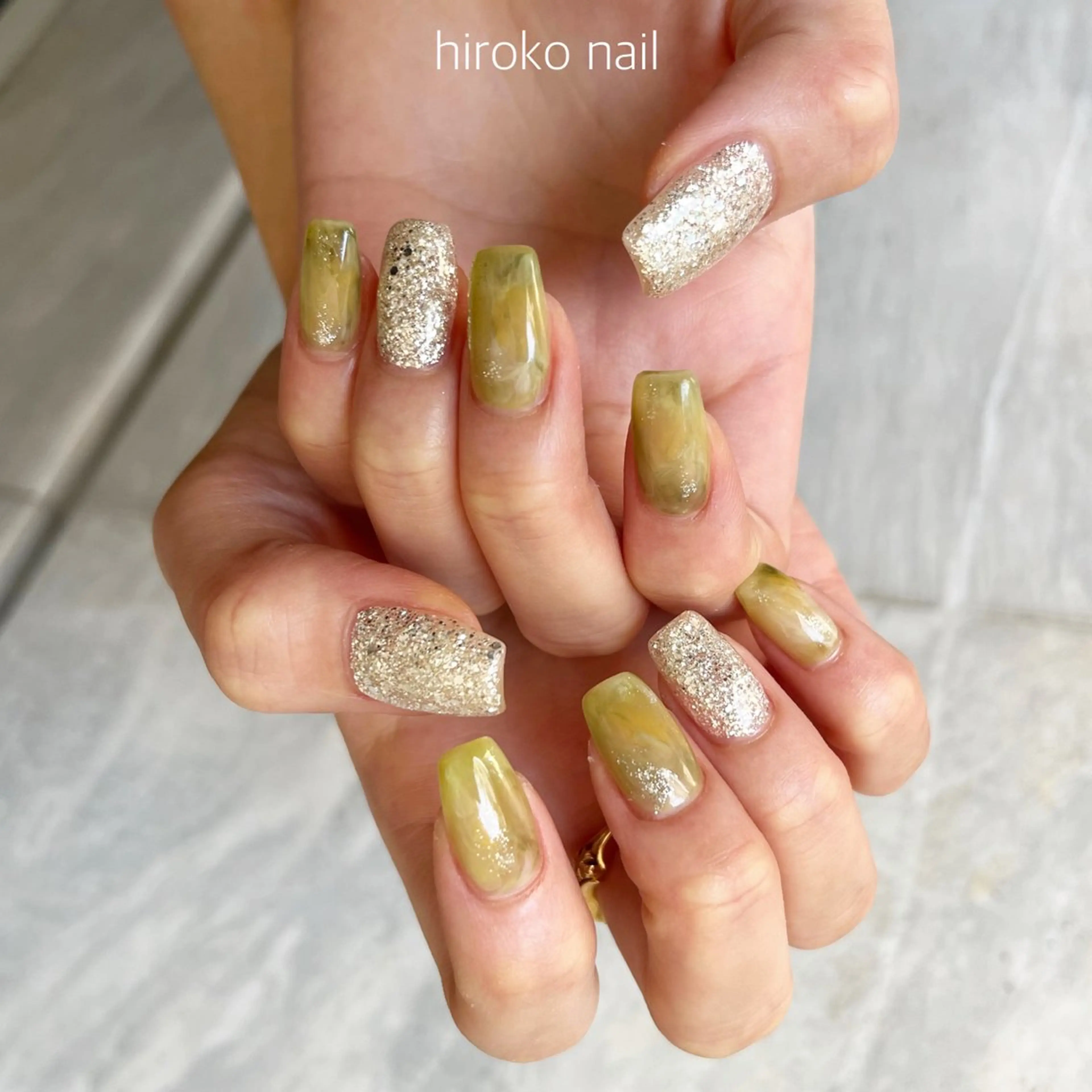 セミロング ネイル hiroko nailのネイルデザイン