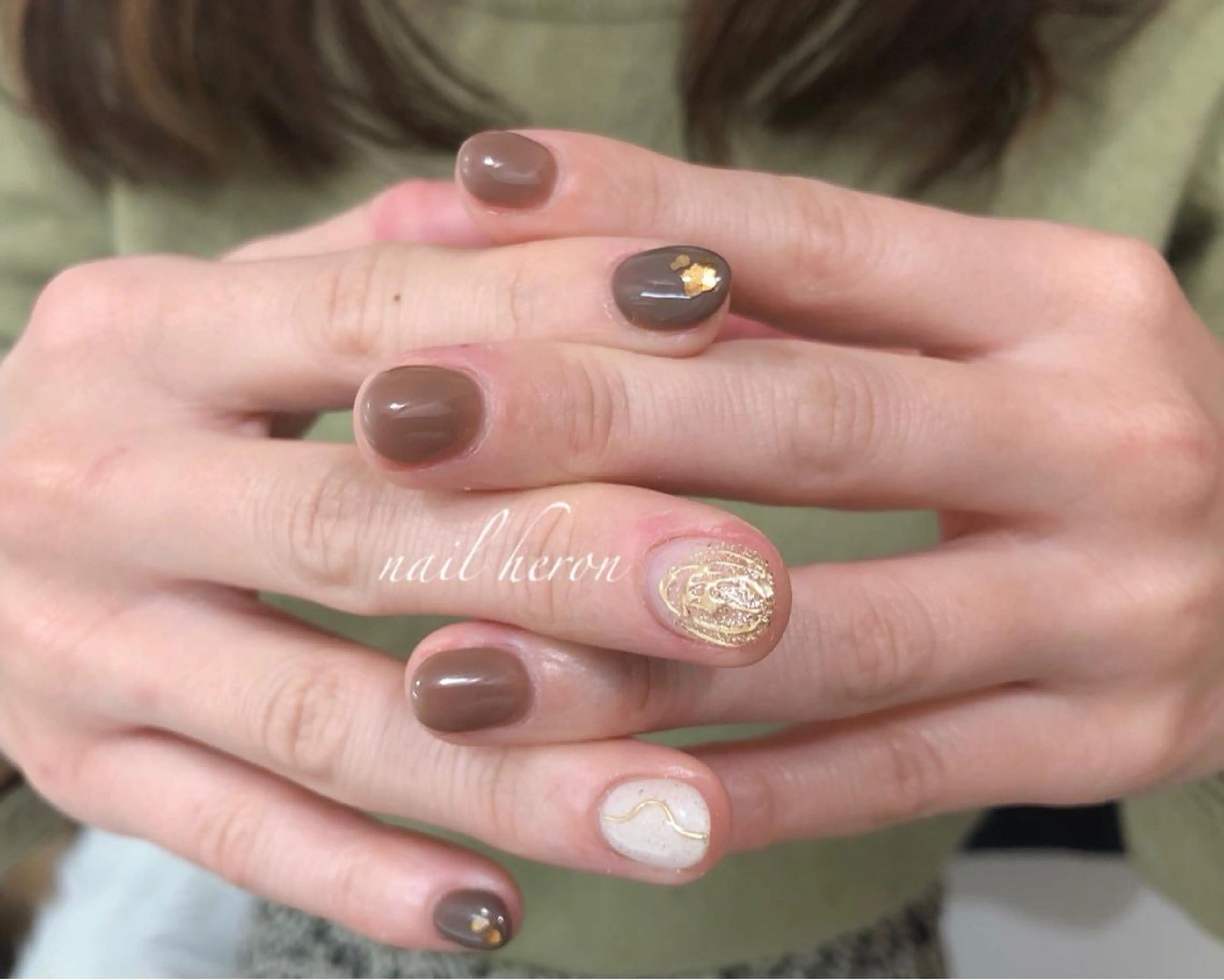 ネイル ワンカラーネイル ハンドネイル nail heron所属・saki_ nail heronのネイルデザイン