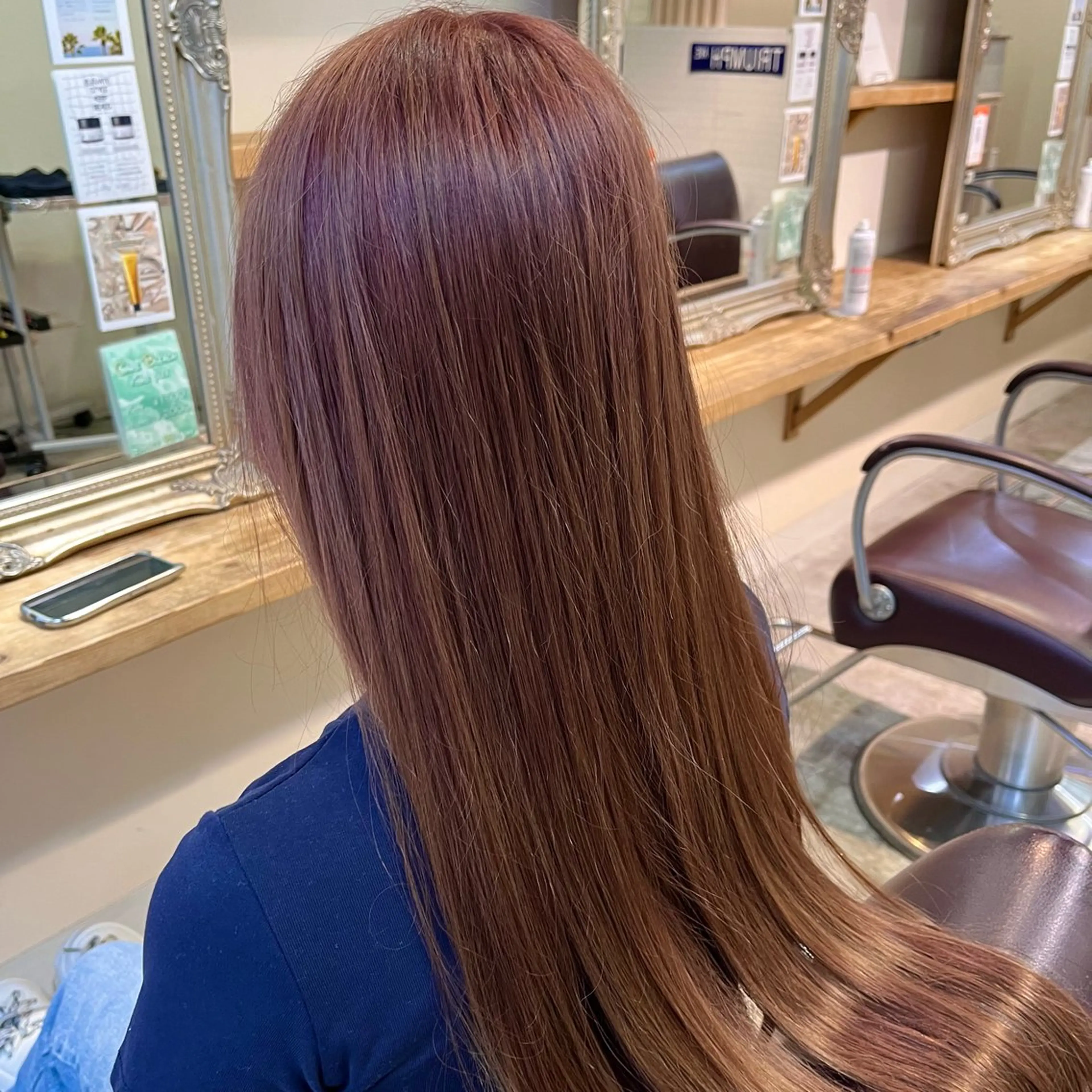 ロング カラー フェザーパーマ🌙 毛流れ yuzukiのヘアスタイル