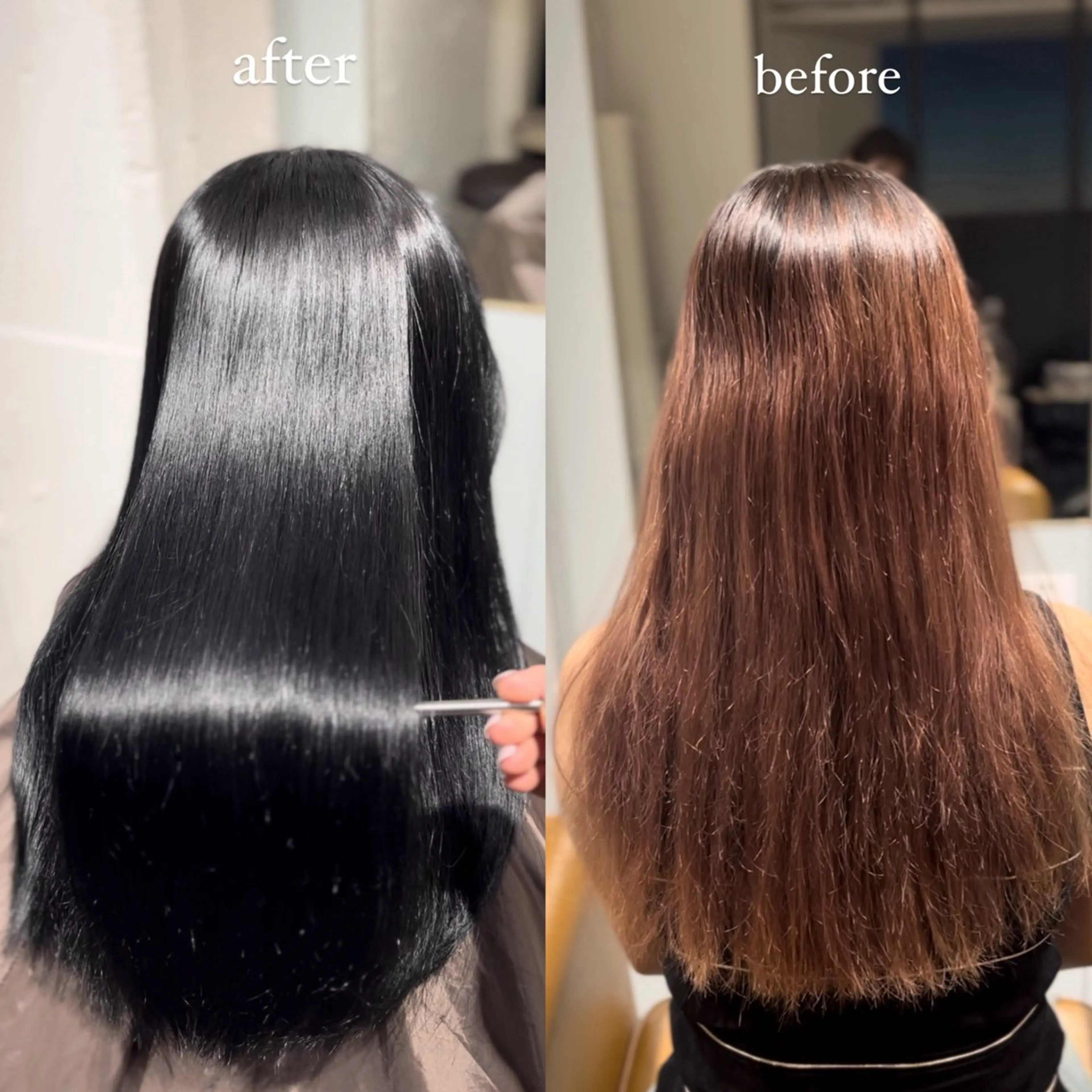 カラー ブリーチ ヘアカラー 縮毛矯正 トリートメント 縮毛矯正/レイヤー/ 髪質改善/海月のヘアスタイル