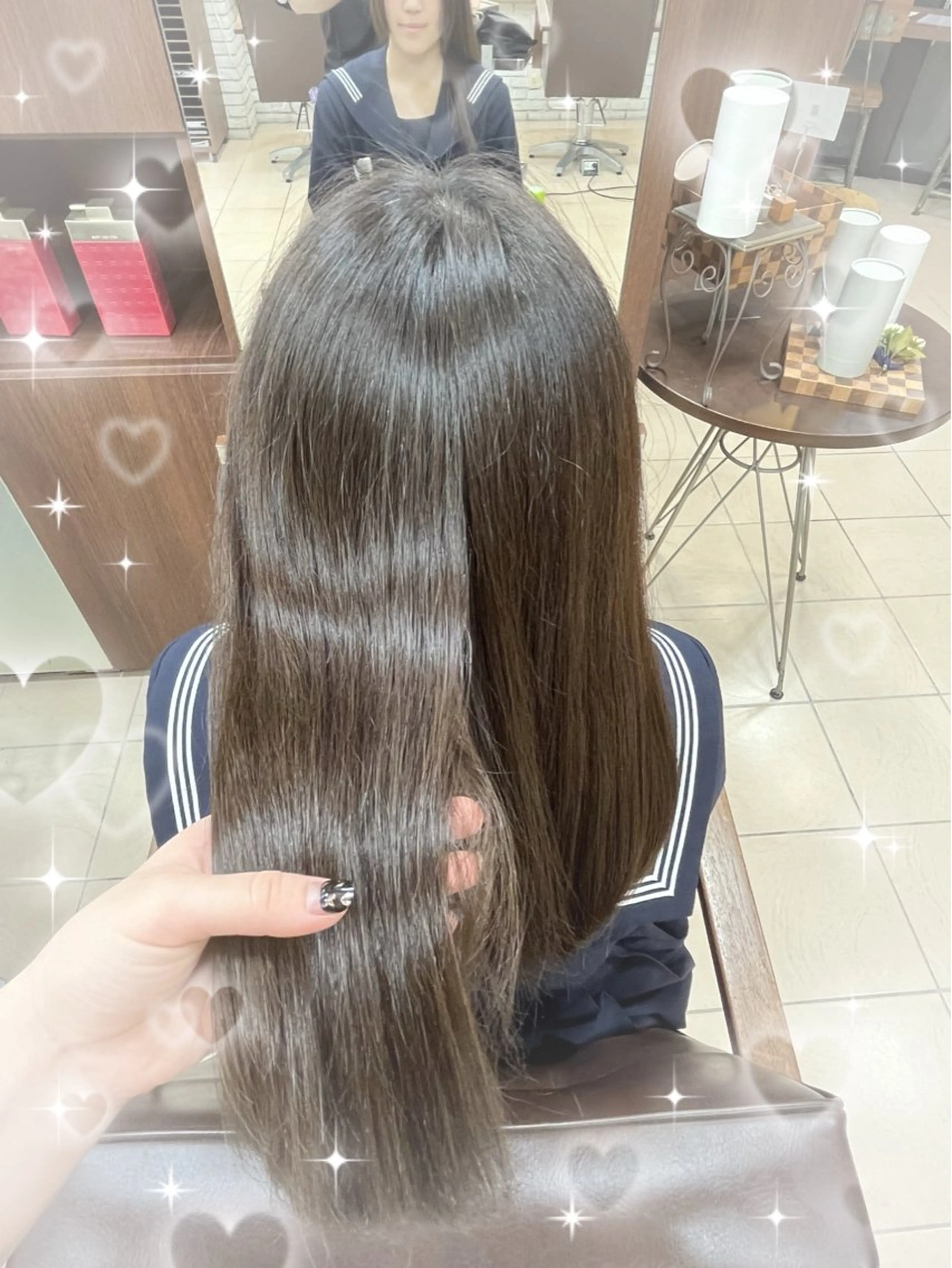 ロング まつパ/暗髪カラー/ 縮毛矯正/若菜ほのかのマツエク・マツパデザイン