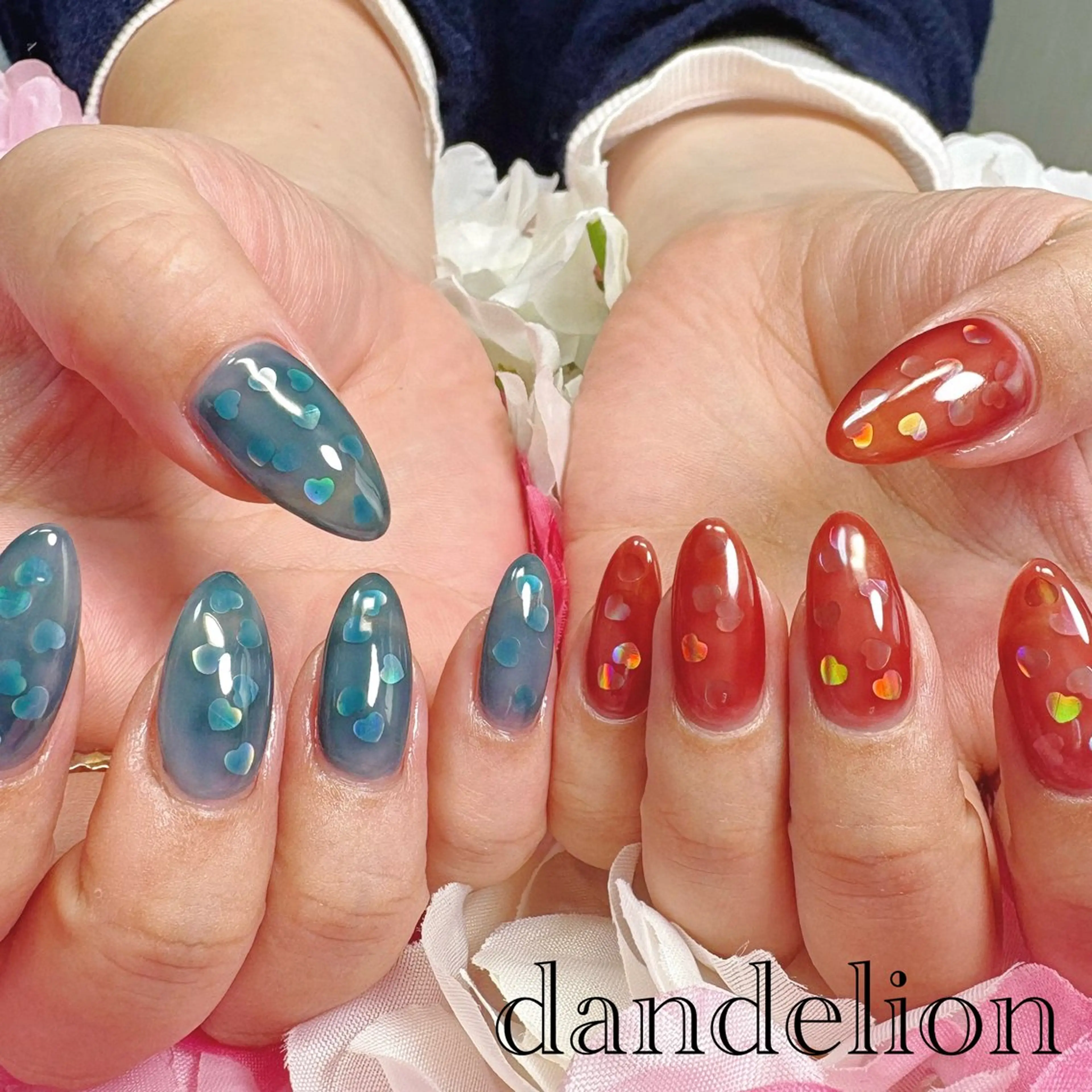 ネイル ハンドネイル ハンドケア dandelion ダンデライオンのネイルデザイン