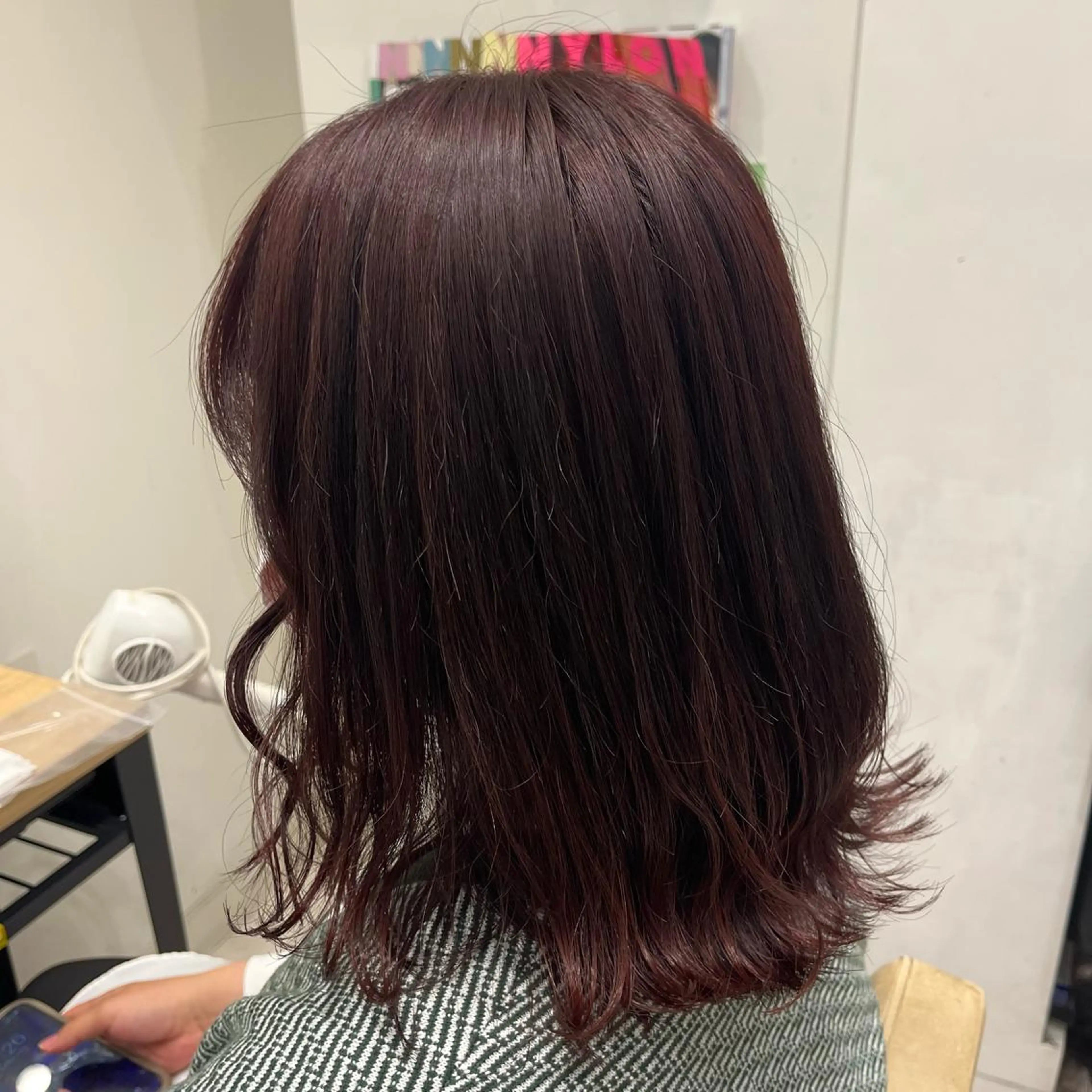 ミディアム クルミ🤍推し活 🎀ピンクカラーのヘアスタイル