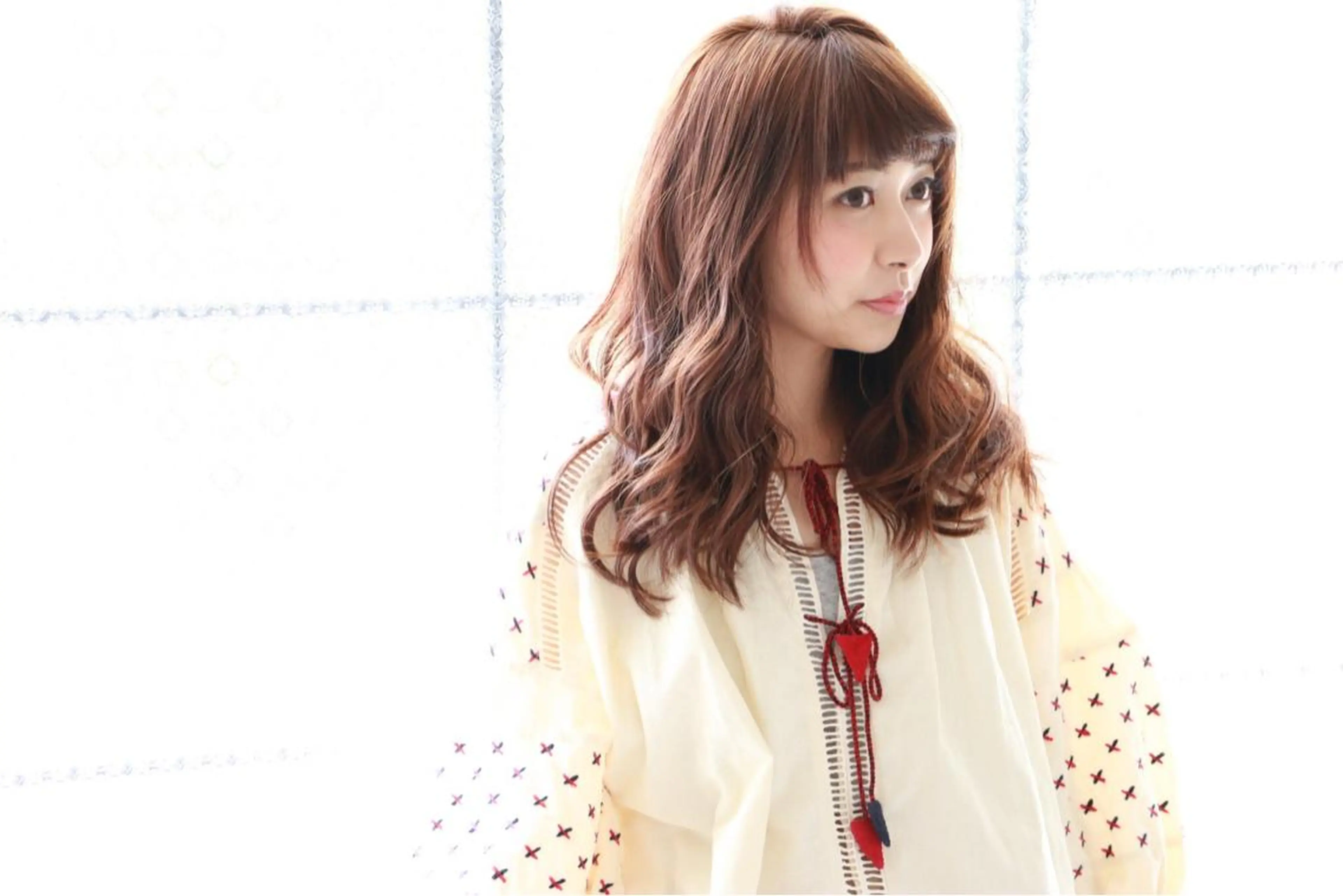 セミロング セミロングパーマ 木下 旬起のヘアスタイル