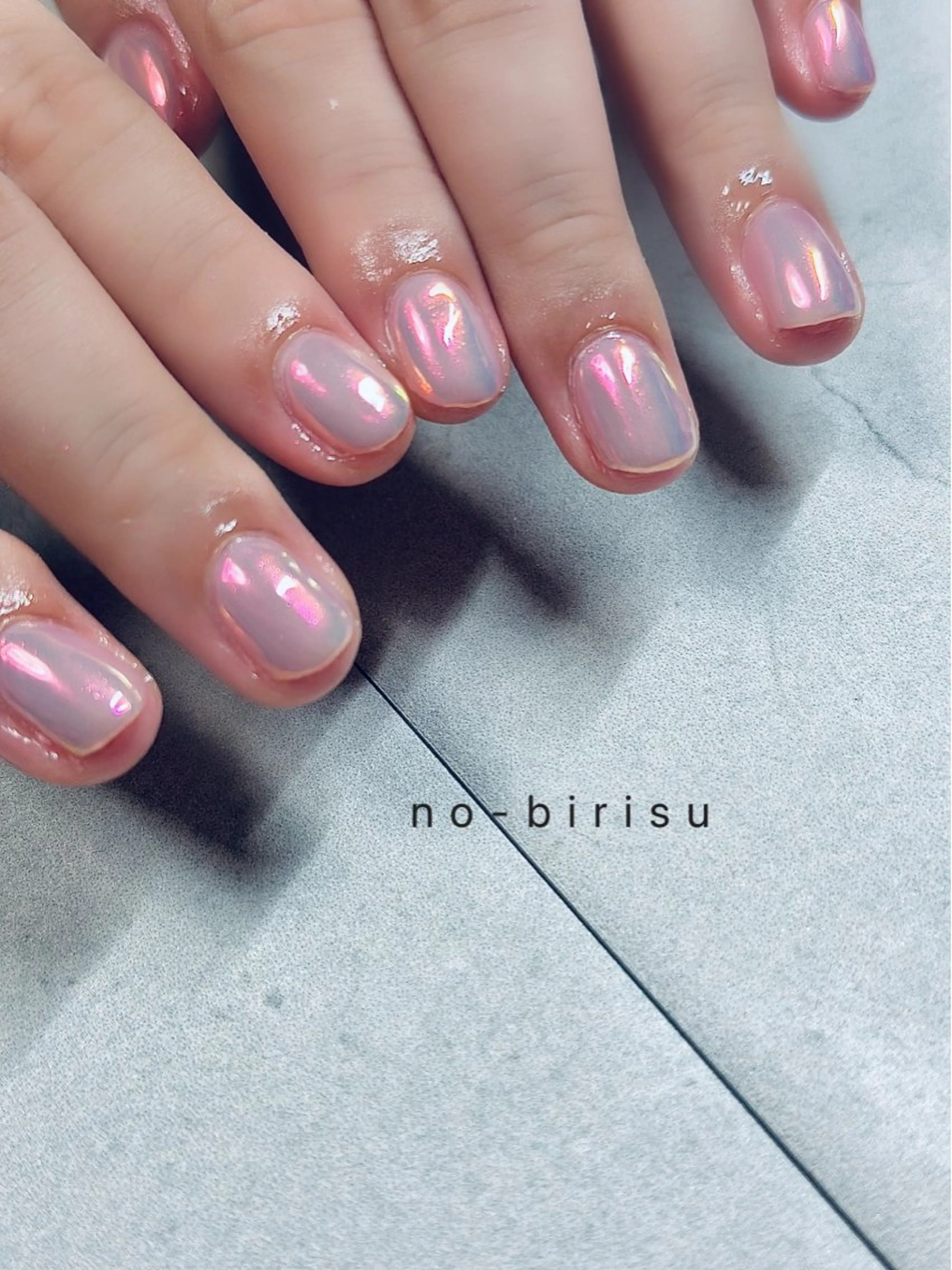 ネイル ミラーネイル ハンドネイル no-birisu nailのネイルデザイン