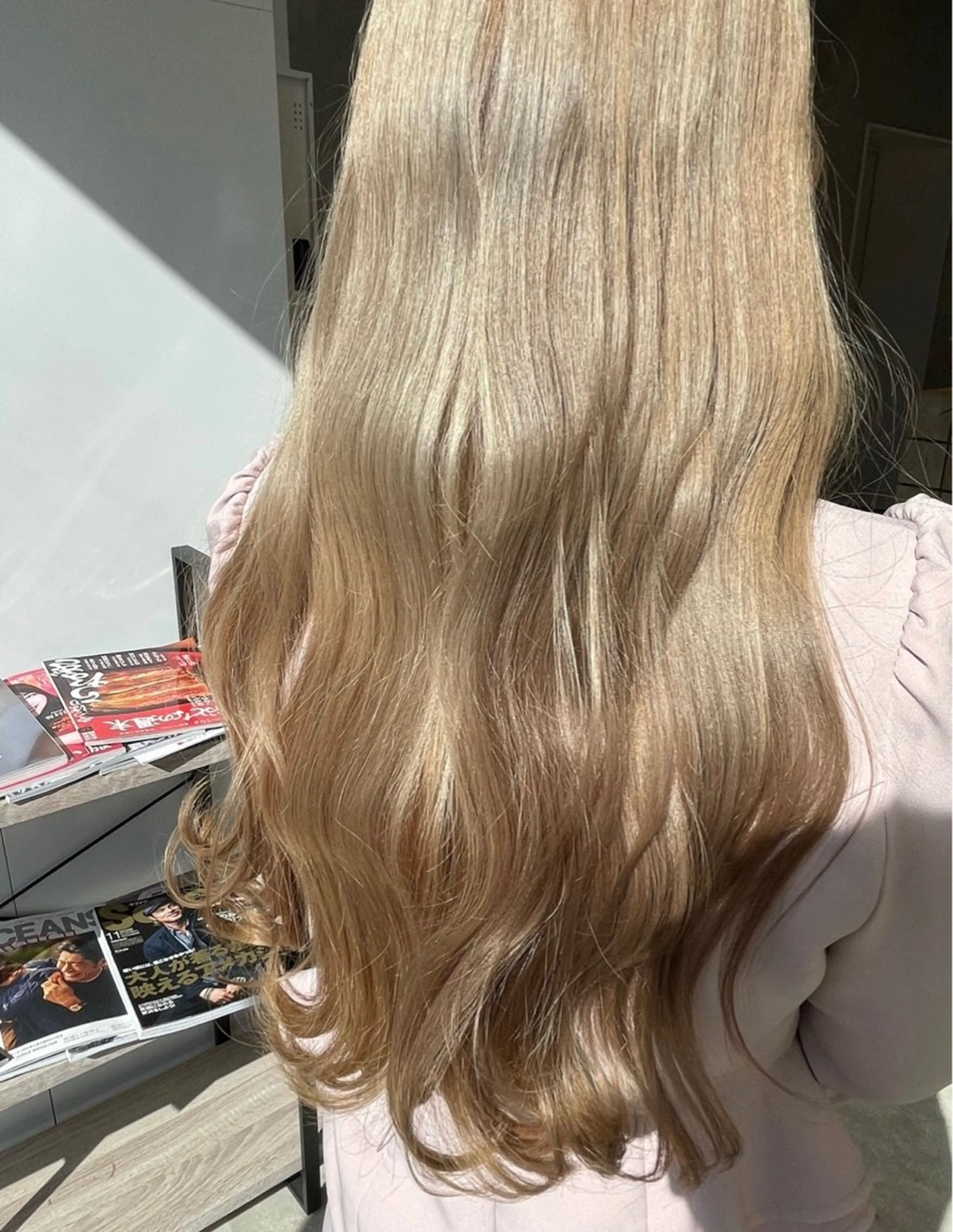 ロング カラー ヘアカラー 渋谷レイヤーカット/ 暖色艶カラー🩵高橋のヘアスタイル