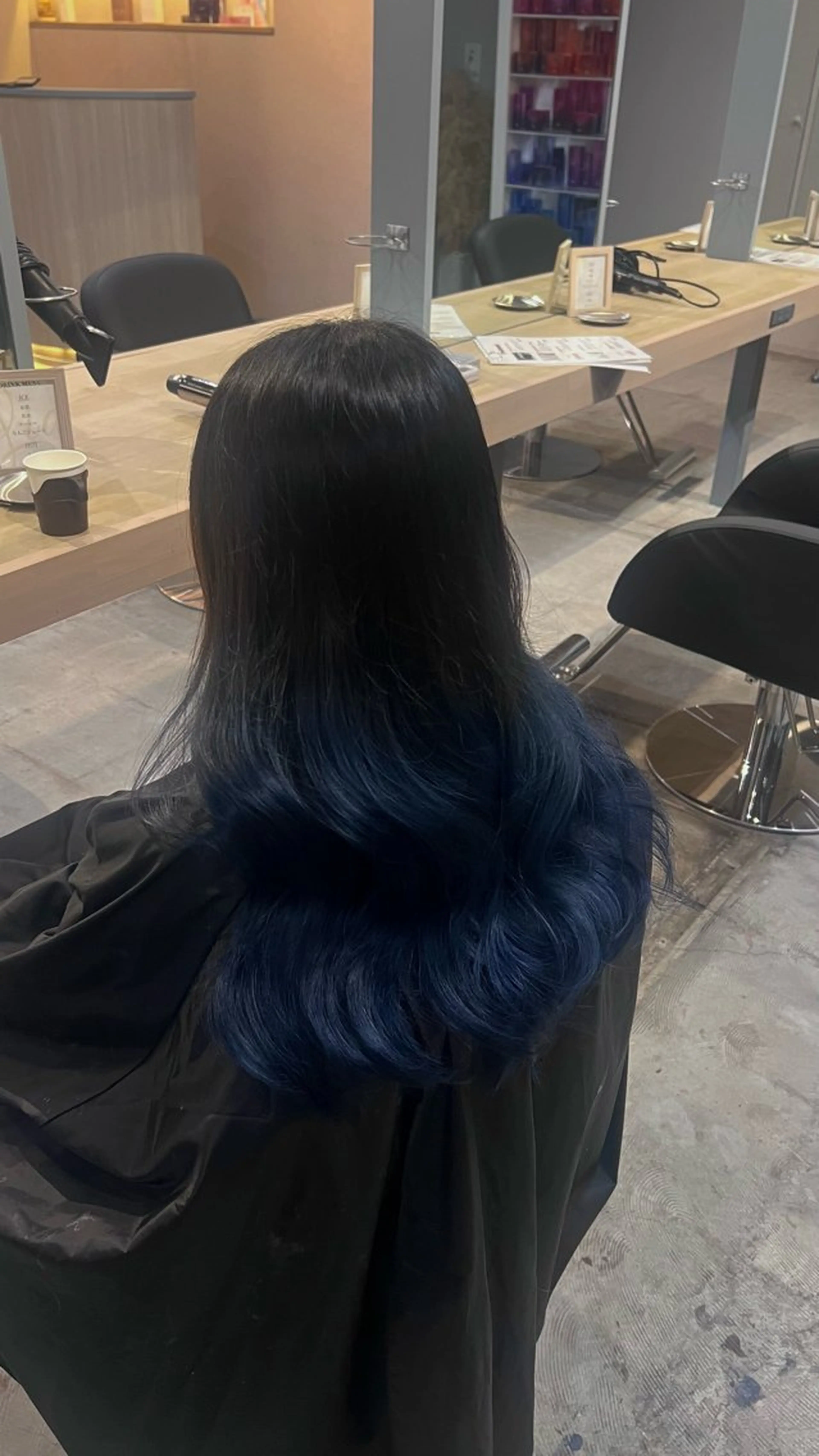 セミロング ヘアカラー 野村 星斗のヘアスタイル