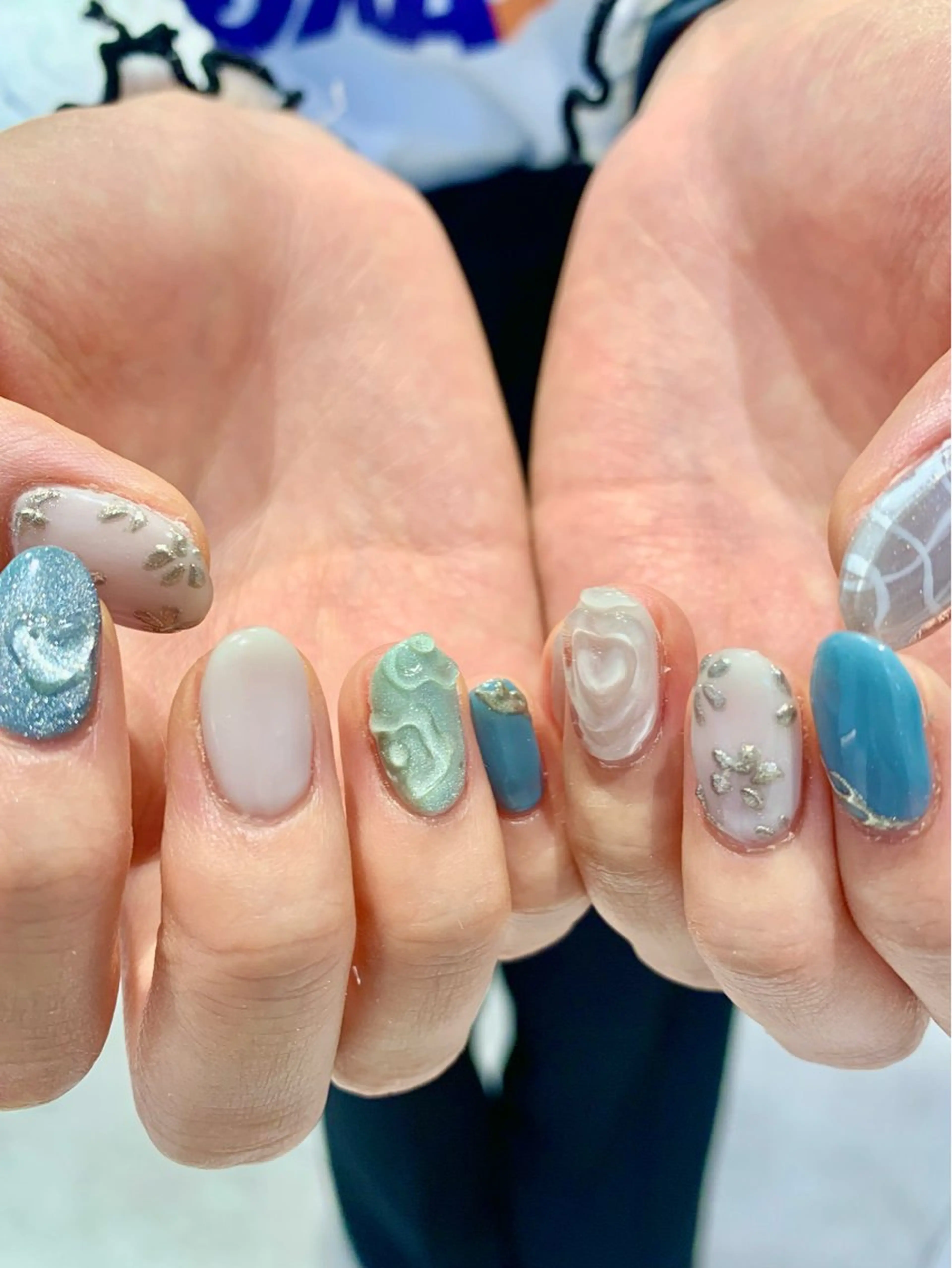 ネイル アートネイル ぷっくりネイル ハンドネイル Kureha/ネイル トレンドヘアのマツエク・マツパデザイン