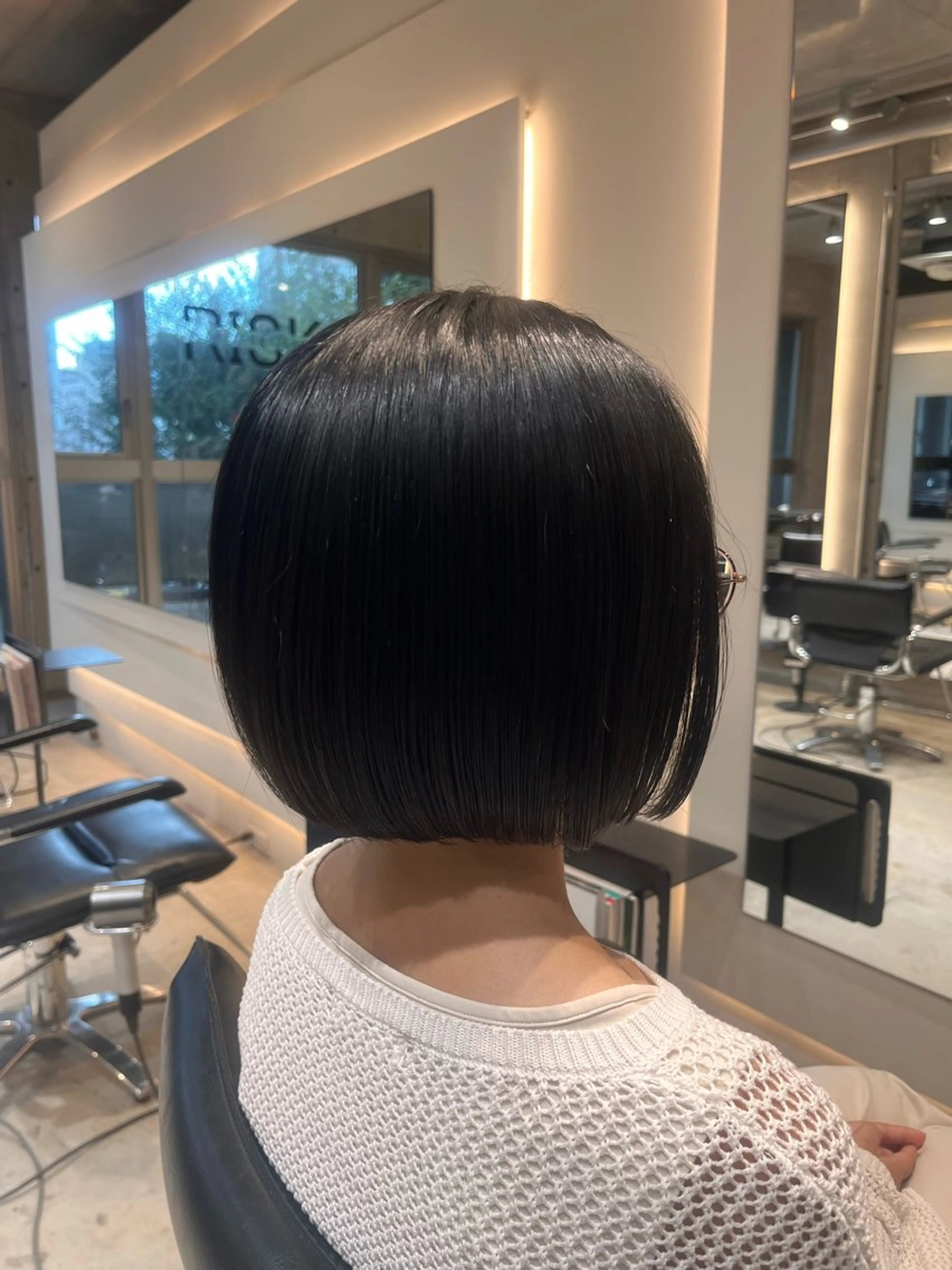 ショート ワンレンボブ ボブ ショート/ボブ特化 RISK/白井のヘアスタイル