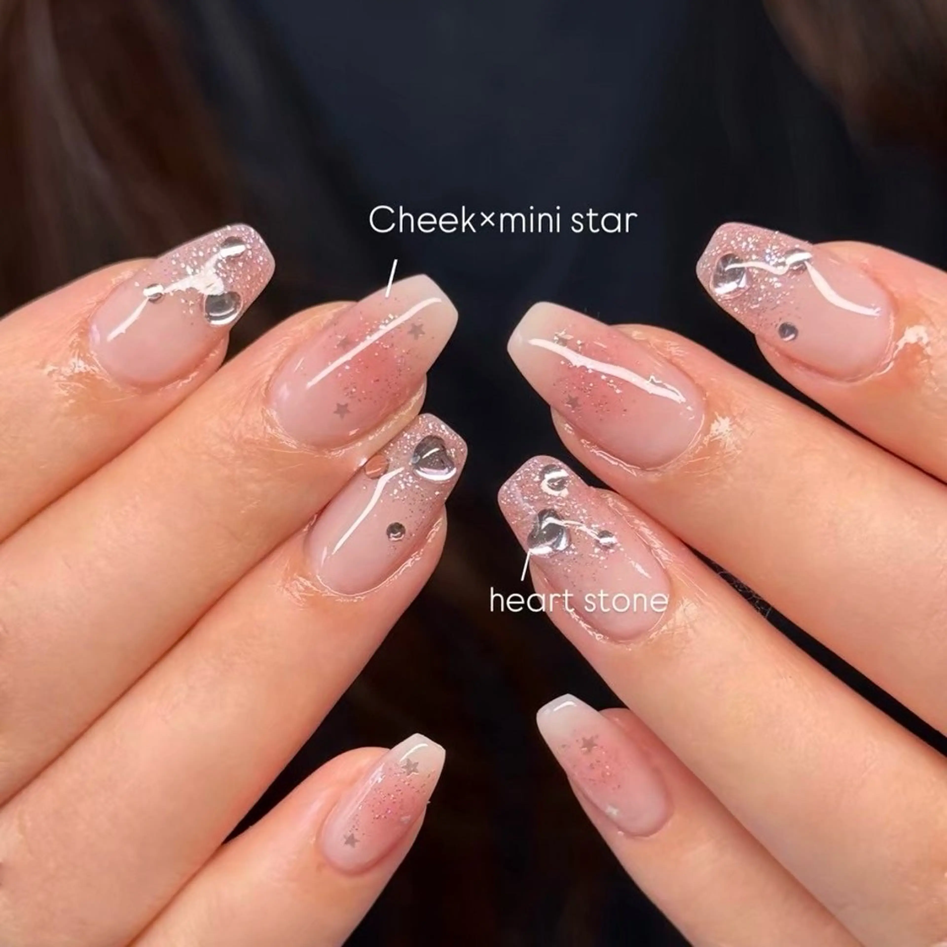 ネイル チークネイル ハンドネイル Rich+nail 🫧仙台🫧のネイルデザイン