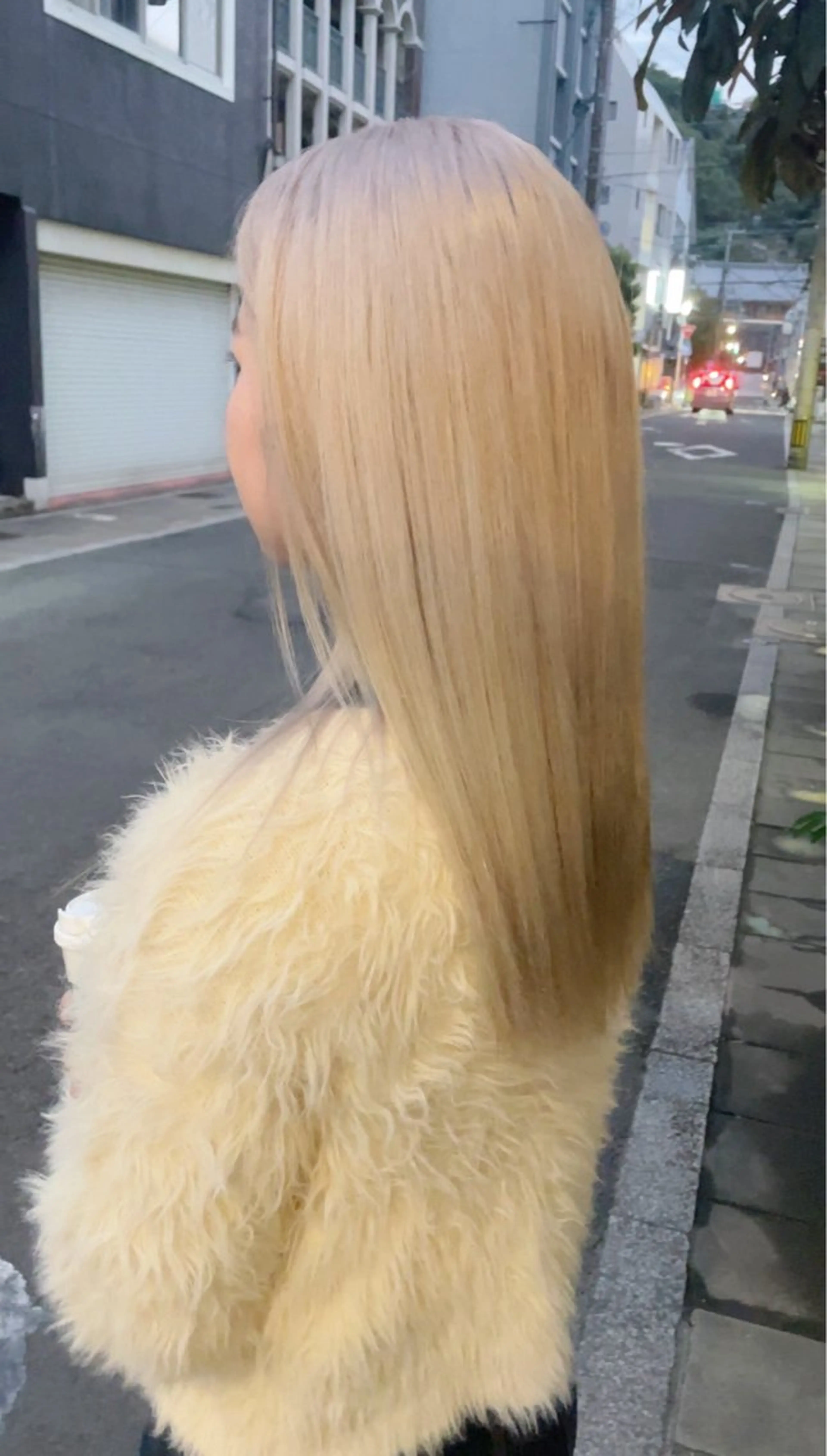 ロング ボブ カット ヘアカラー 山浦司颯‪/ カラー/レイヤーのヘアスタイル