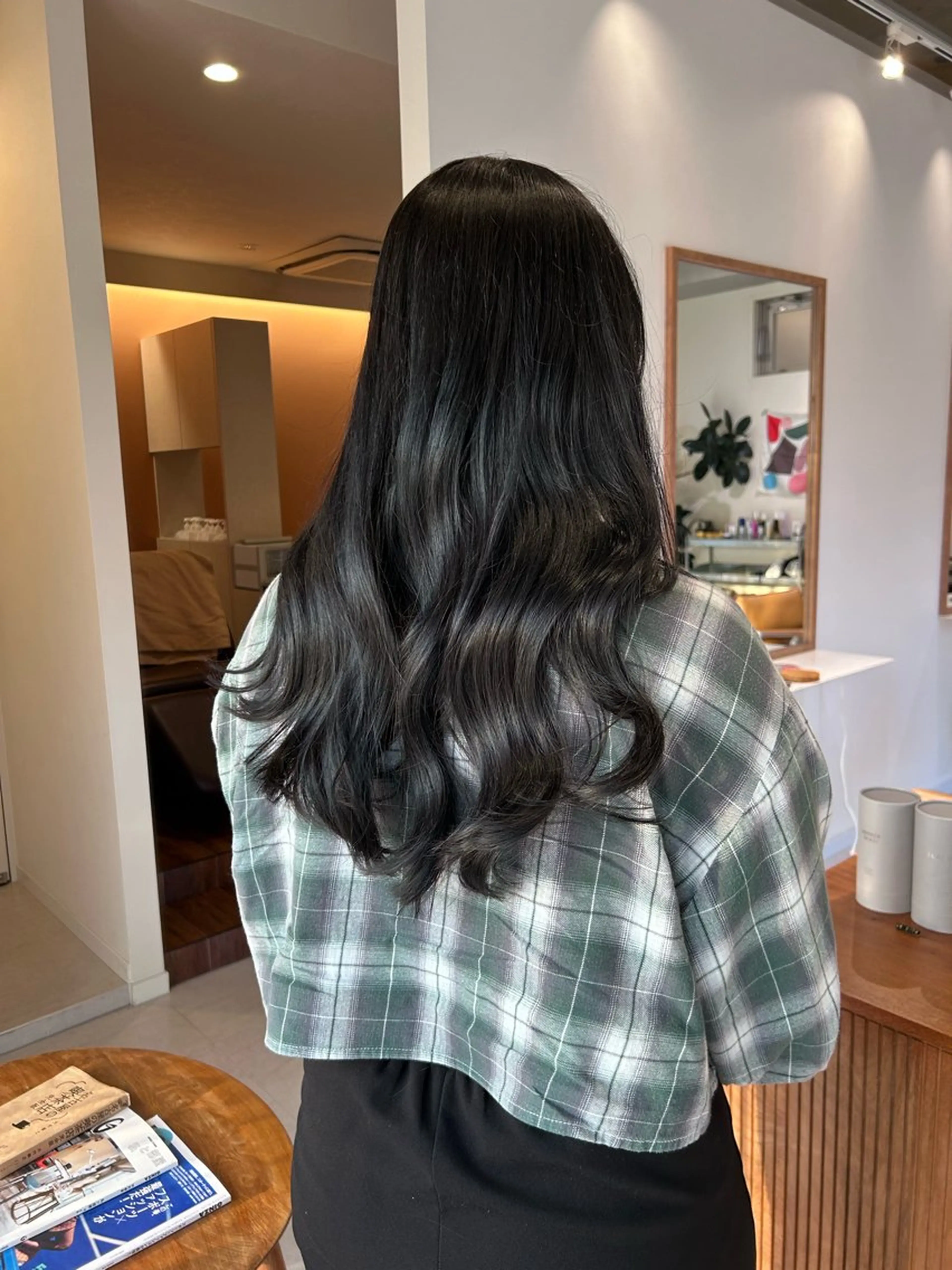 ロング ヘアカラー トリートメント レイヤーカット/ツヤ 縮毛矯正/アチワのヘアスタイル