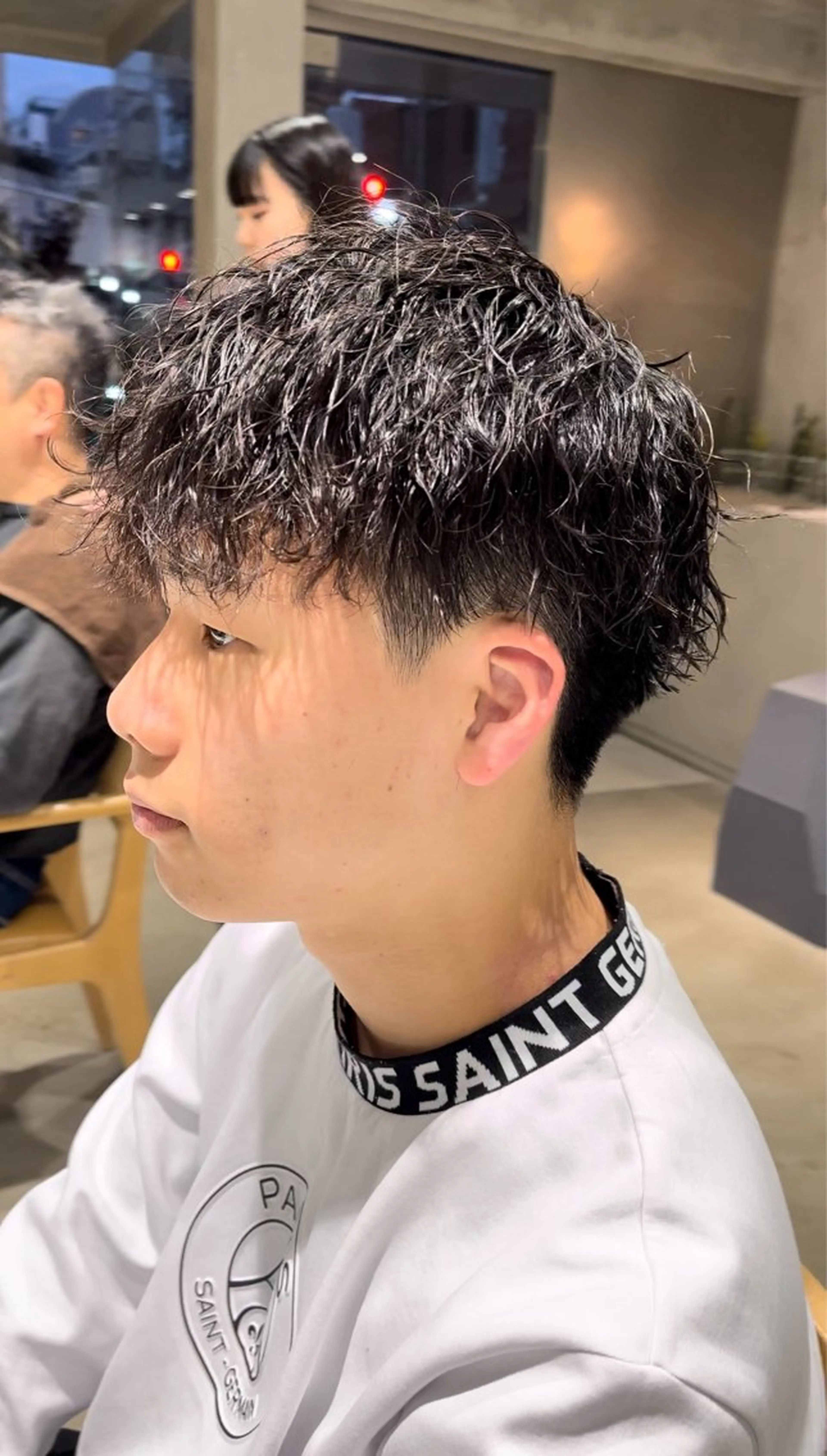 ショート カット パーマ 宇野 佑馬のヘアスタイル