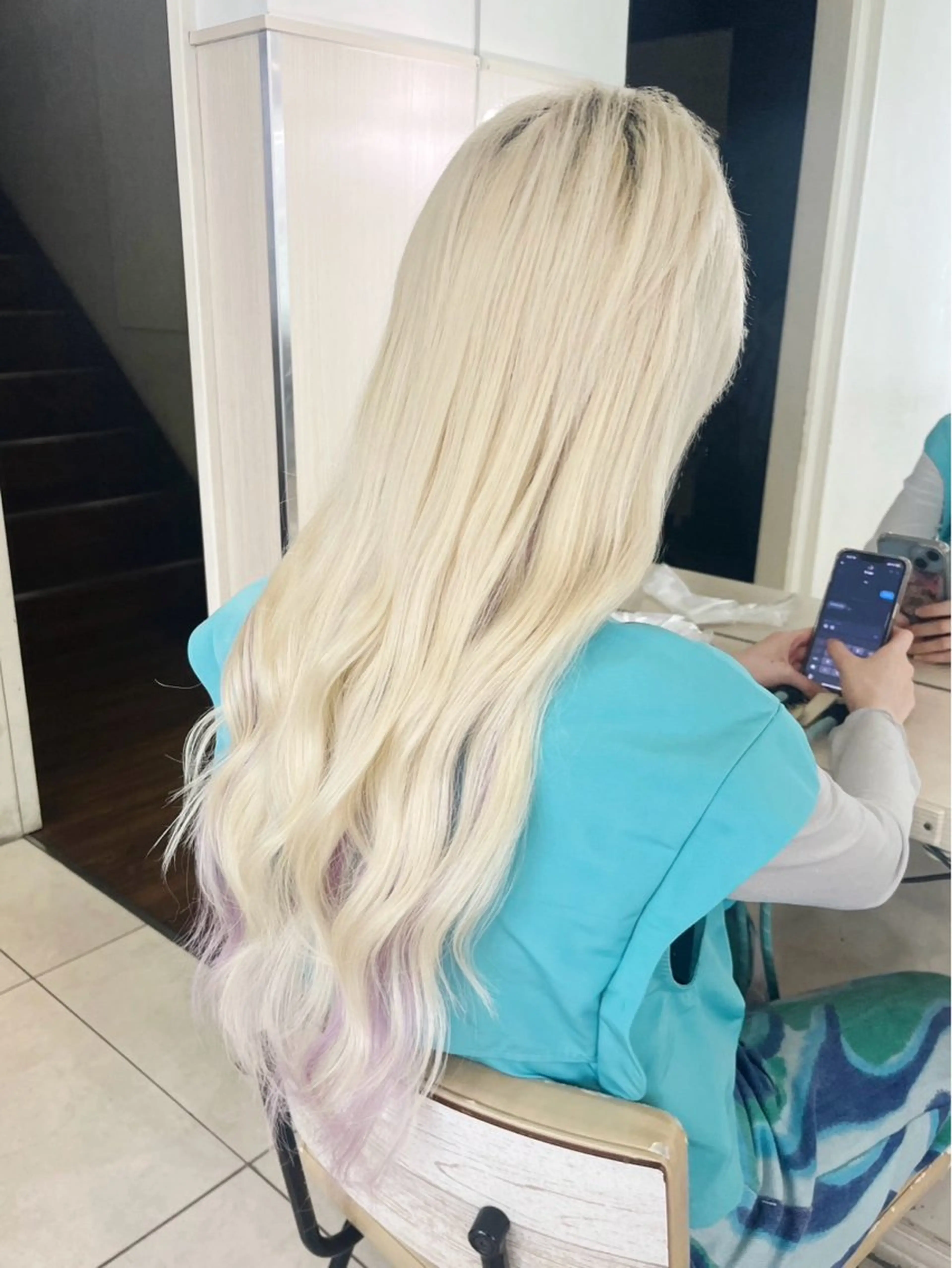 ロング エクステ/ハイライト エクステ/なつみのヘアスタイル