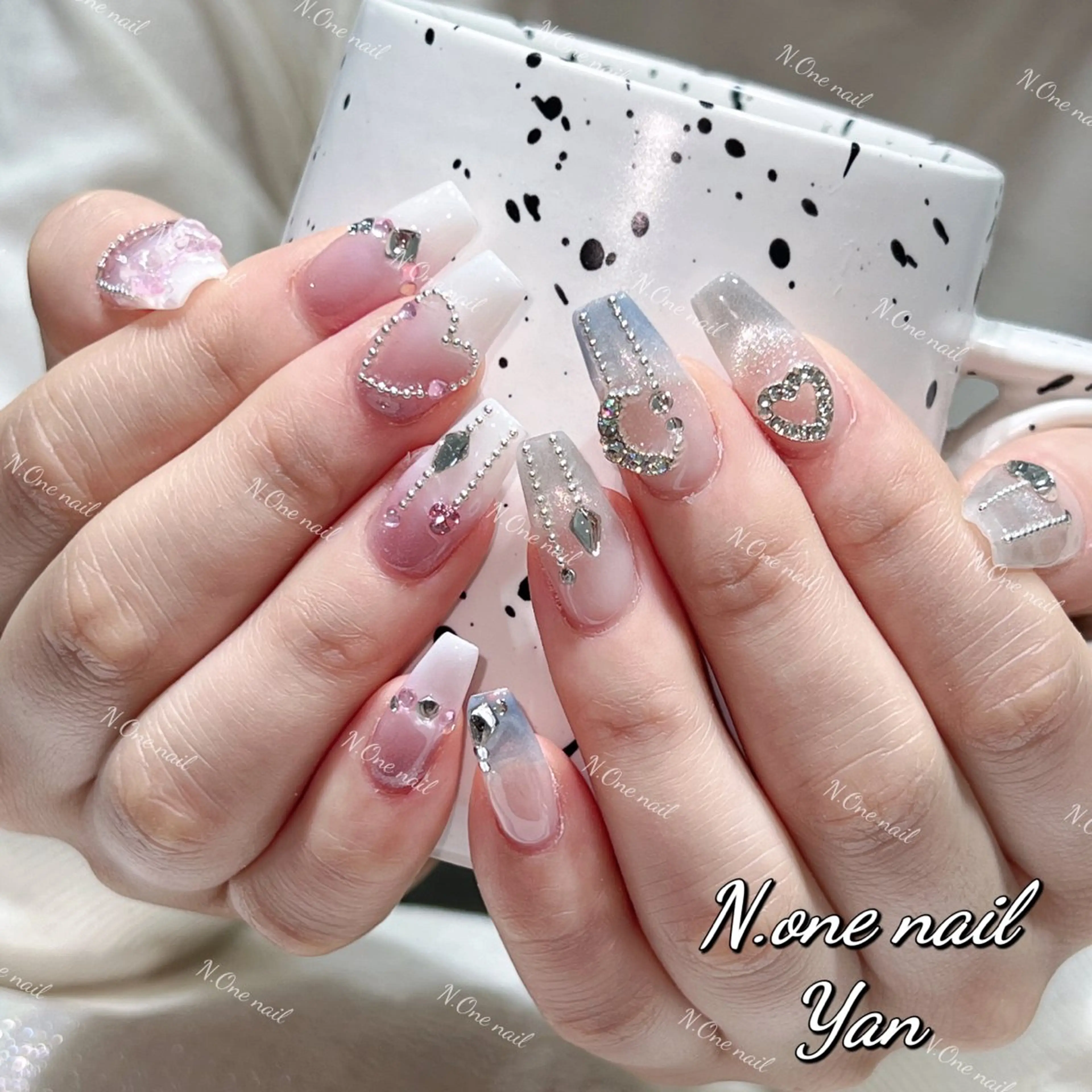 ネイル 長いだし/スカルプ/ パラシェルN.oneのネイルデザイン