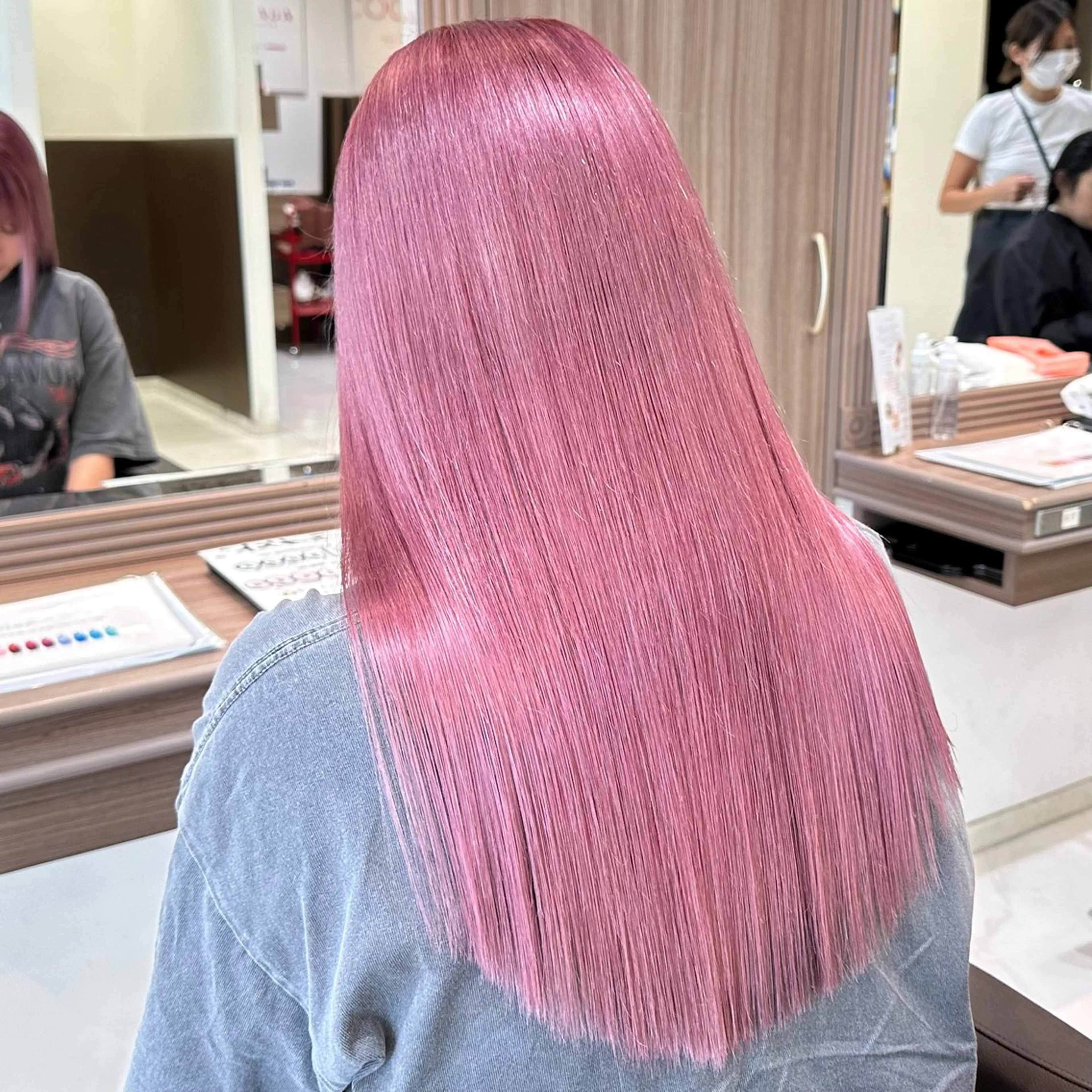 ロング カラー ブリーチ ブリーチなしカラー 𓍯暖色/韓国風 田中沙羅‎𓍯のヘアスタイル