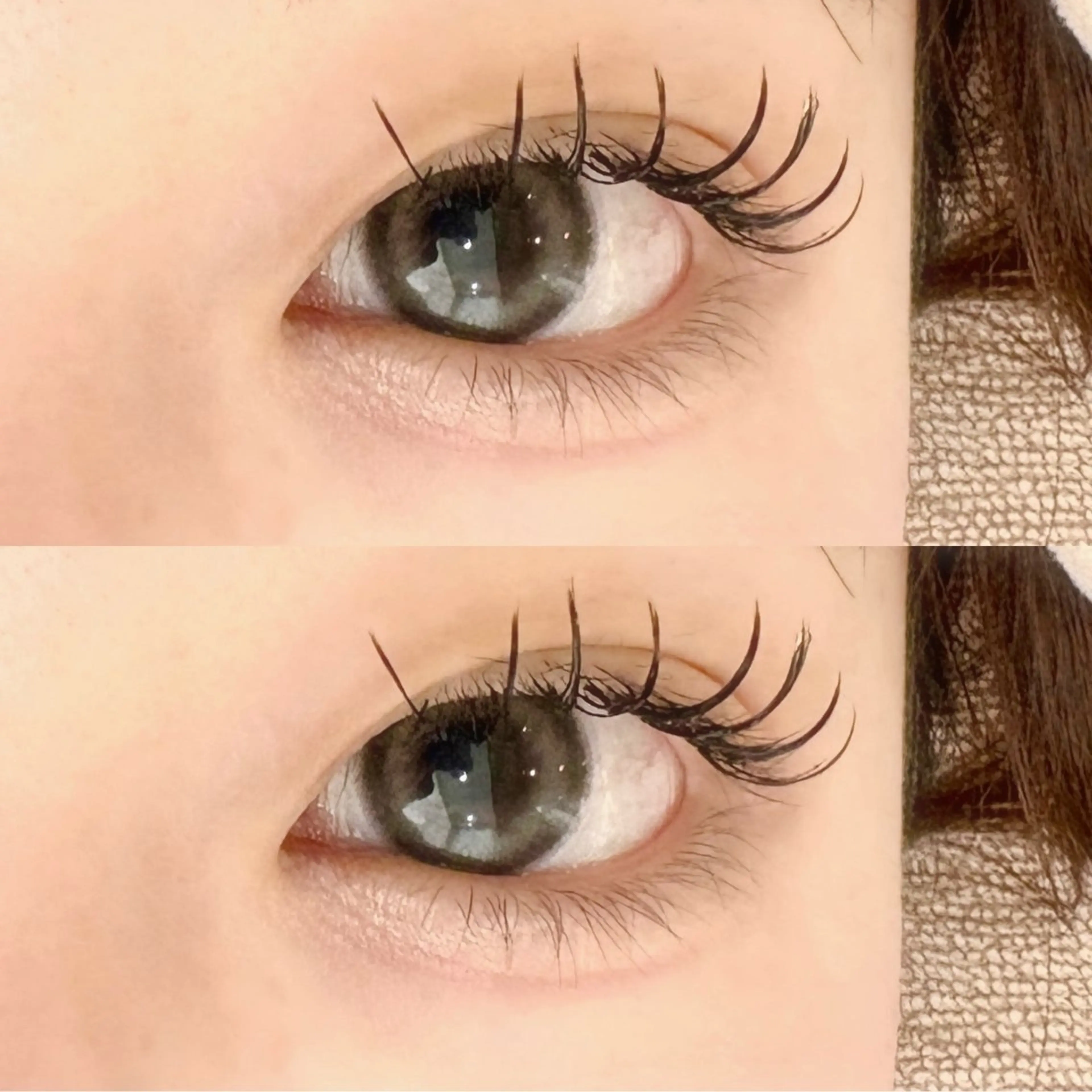 マツエク・マツパ Dカール フラットラッシュ 佐野 心結のマツエク・マツパデザイン