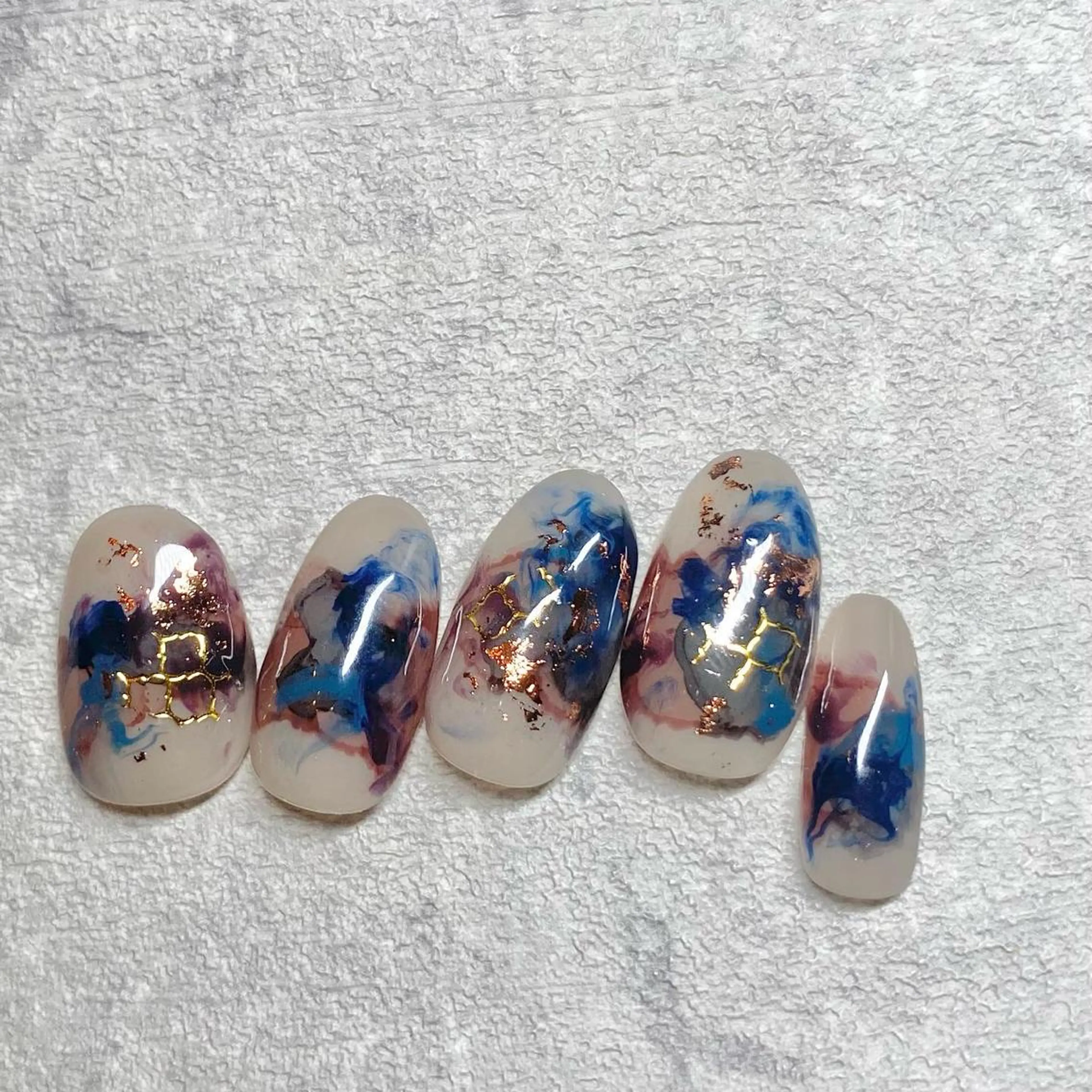 ネイル アートネイル フットネイル ニュアンスネイル 冬ネイル 山田 貴子のネイルデザイン