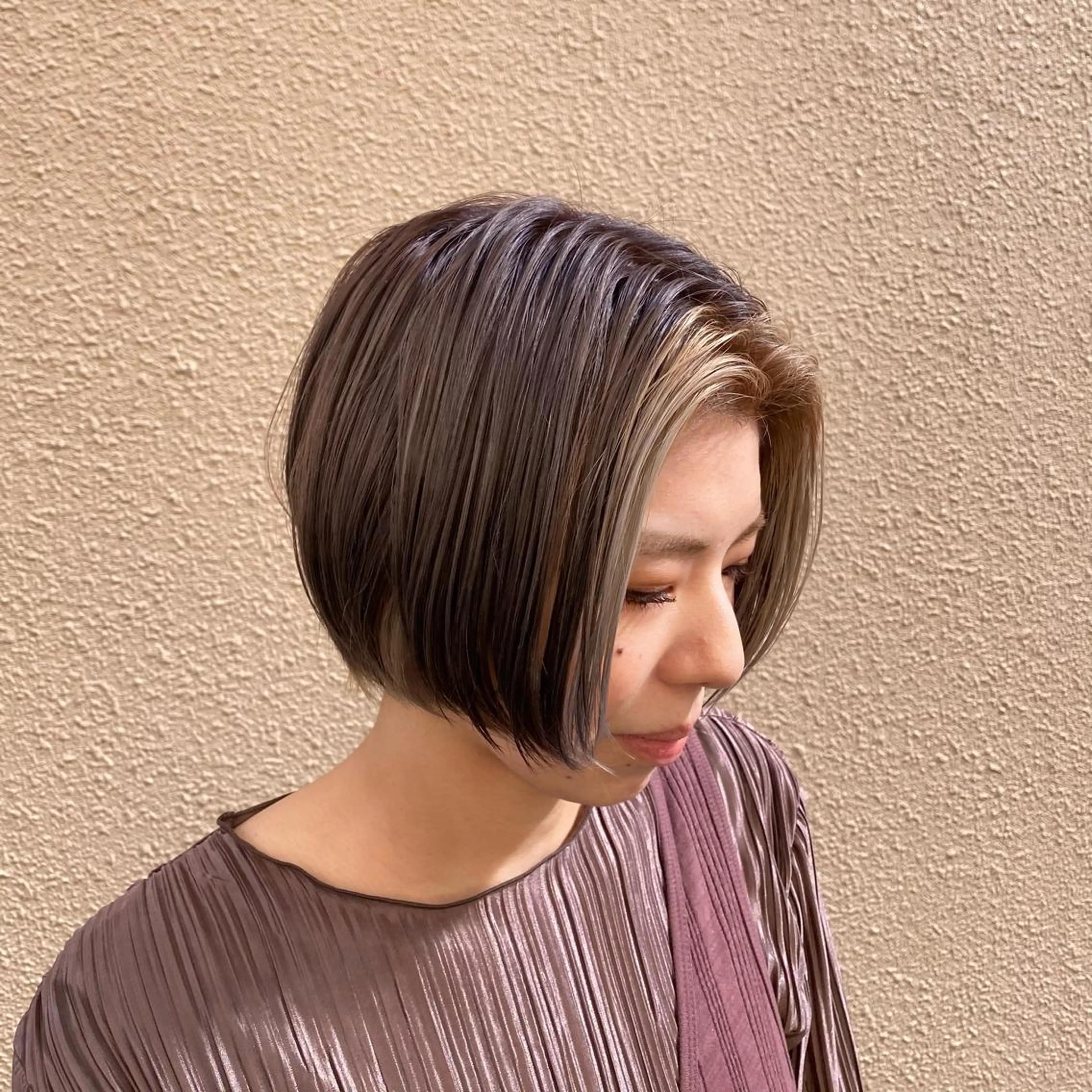 ショート カラー 大場 優のヘアスタイル