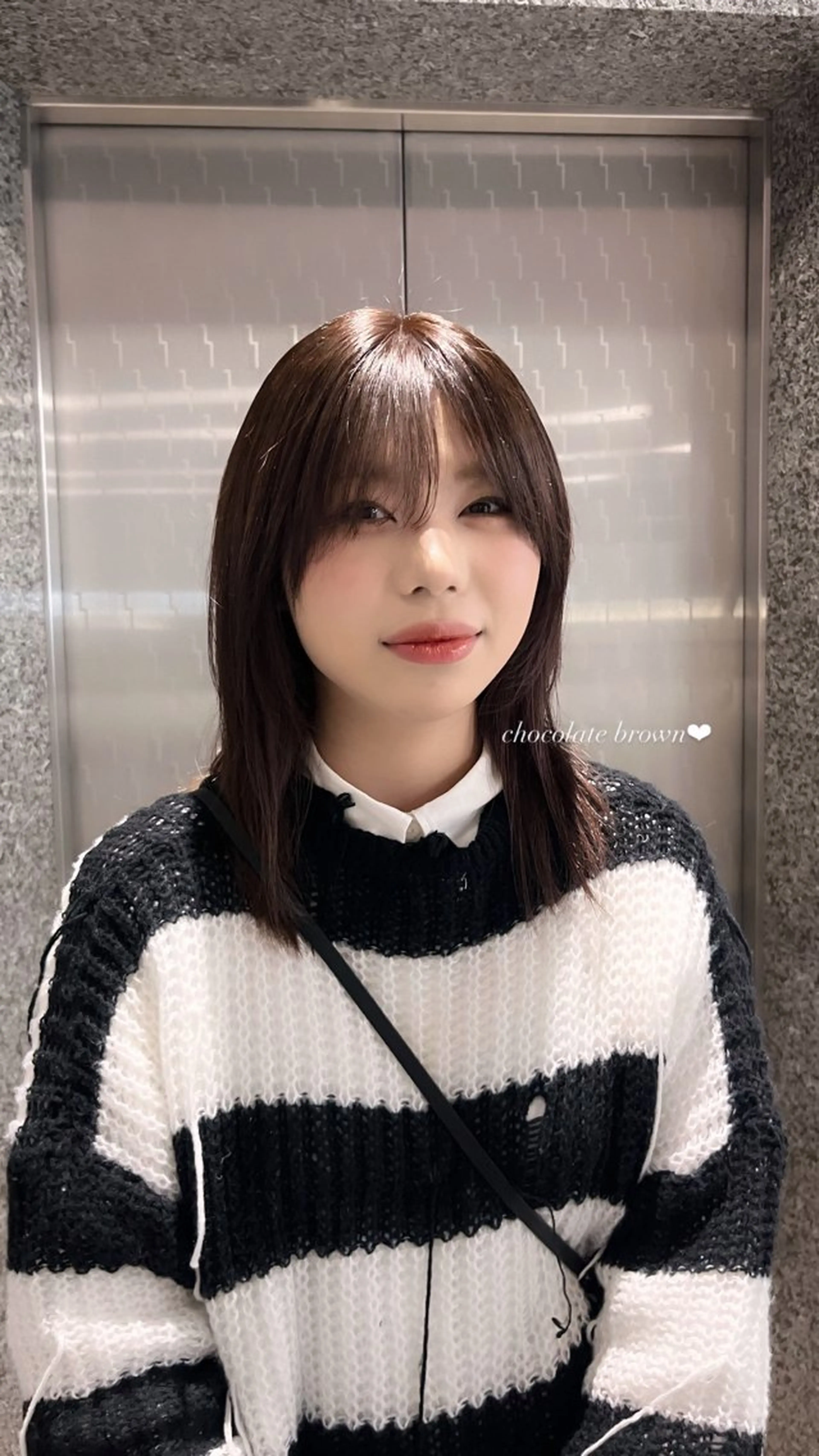 セミロング ヘアカラー トリートメント ♡ナチュラルガーリー ♡ベージュ♡RINAのヘアスタイル