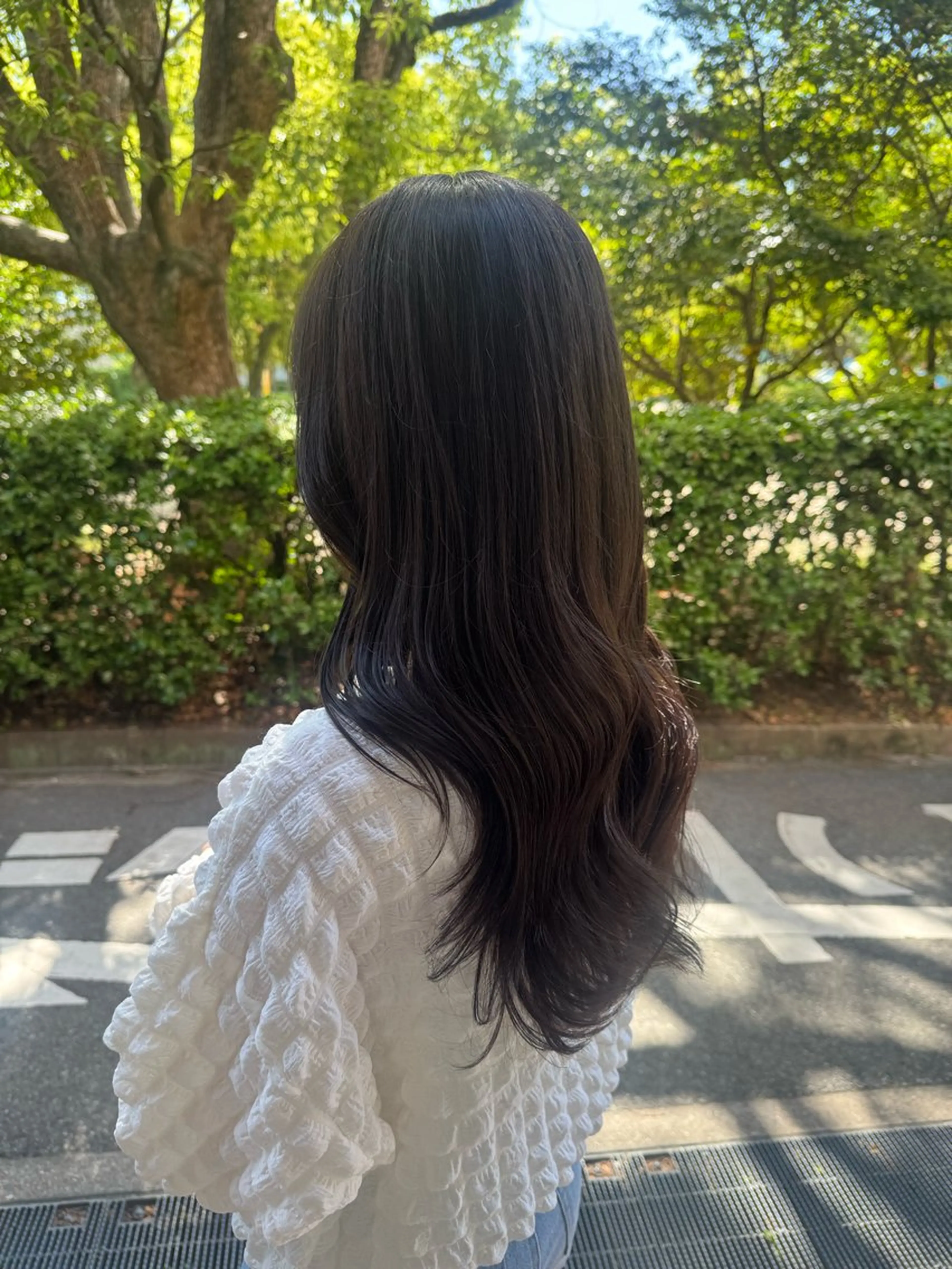 ロング カット ヘアカラー 【YOKE】　西田 乃那のヘアスタイル