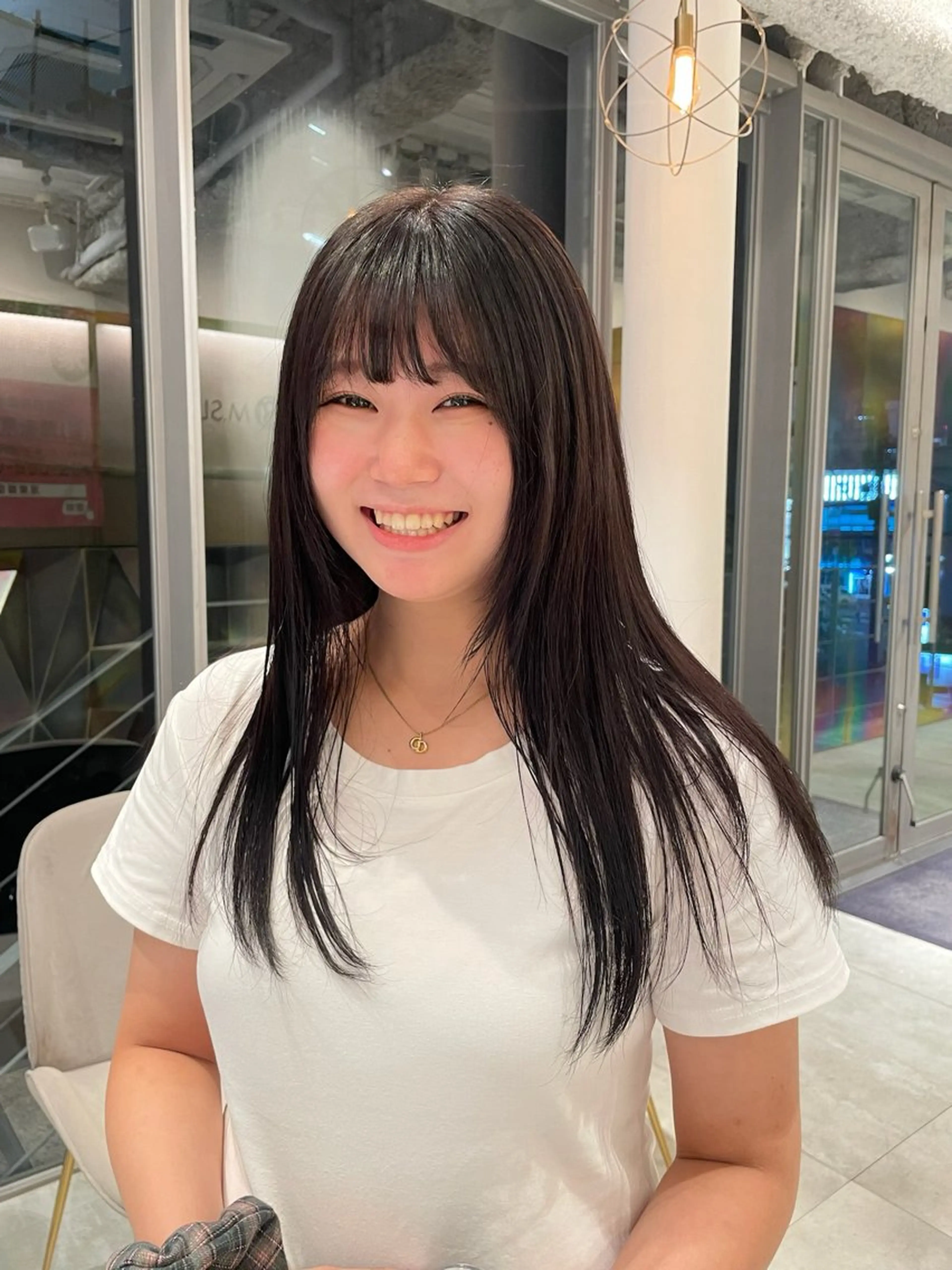 ロング カラー ヘアカラー トリートメント 近藤 奏音のヘアスタイル
