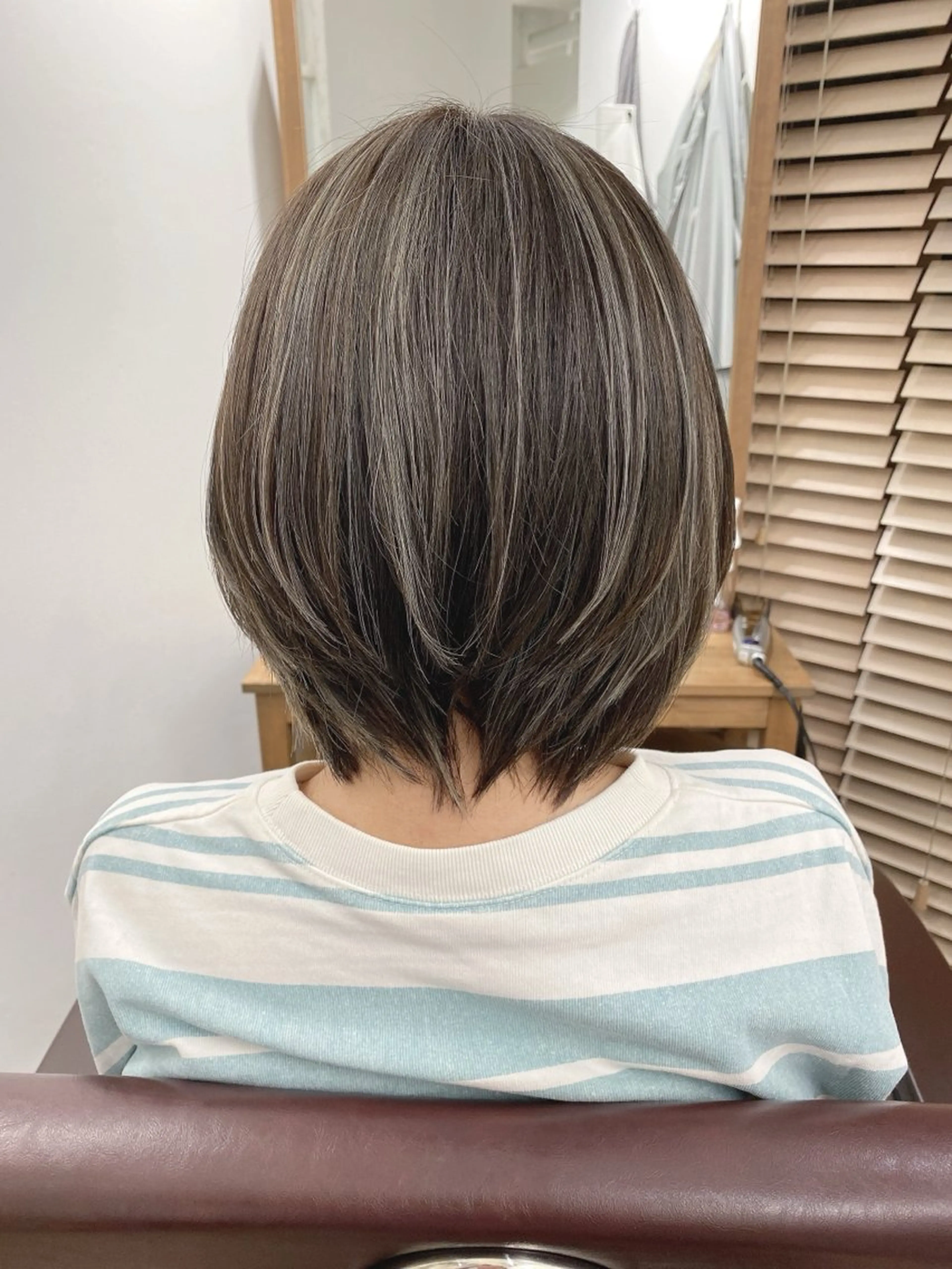 ミディアム カラー ヘアカラー トリートメント ハイライト⭐️上野 高広のヘアスタイル