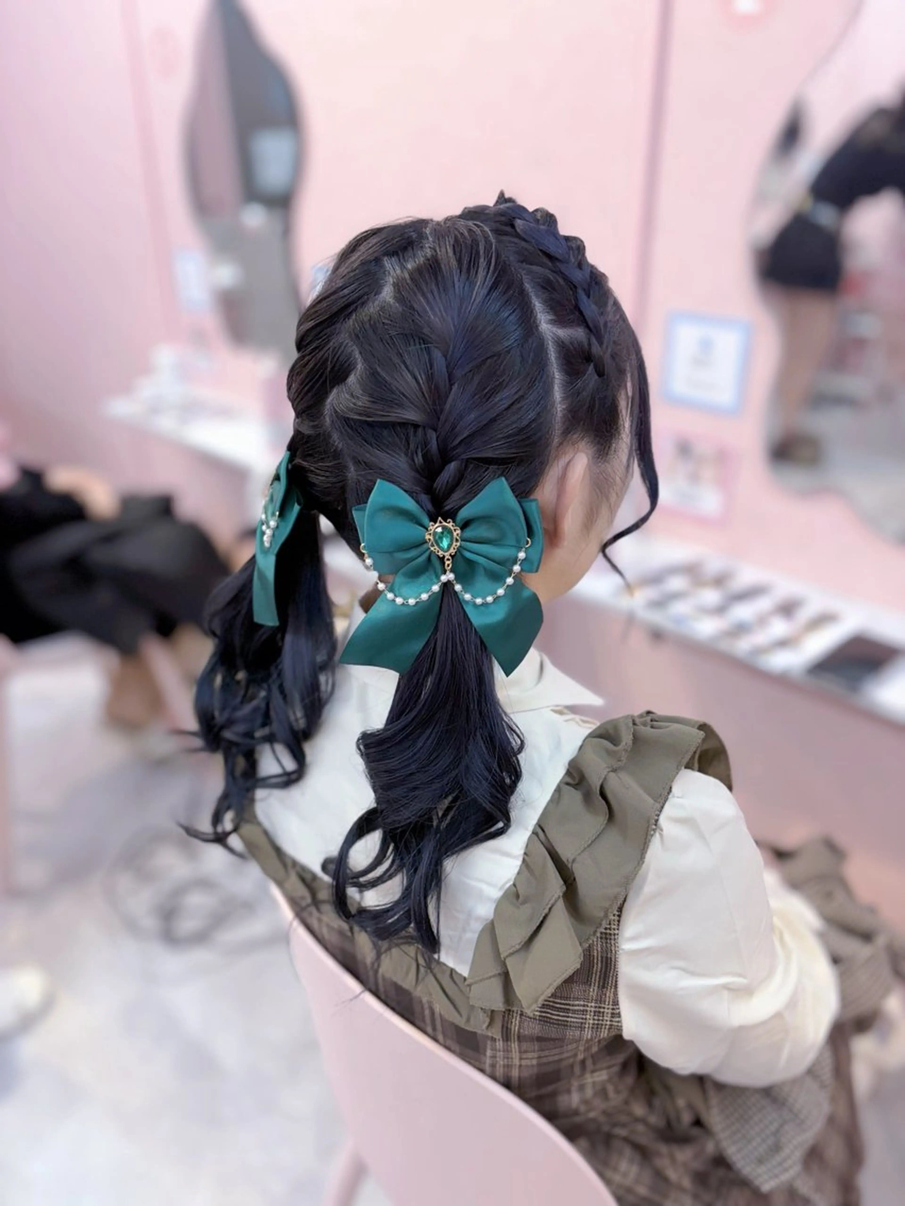 ミディアム ヘアセット LARME ヘアメ りほのヘアスタイル