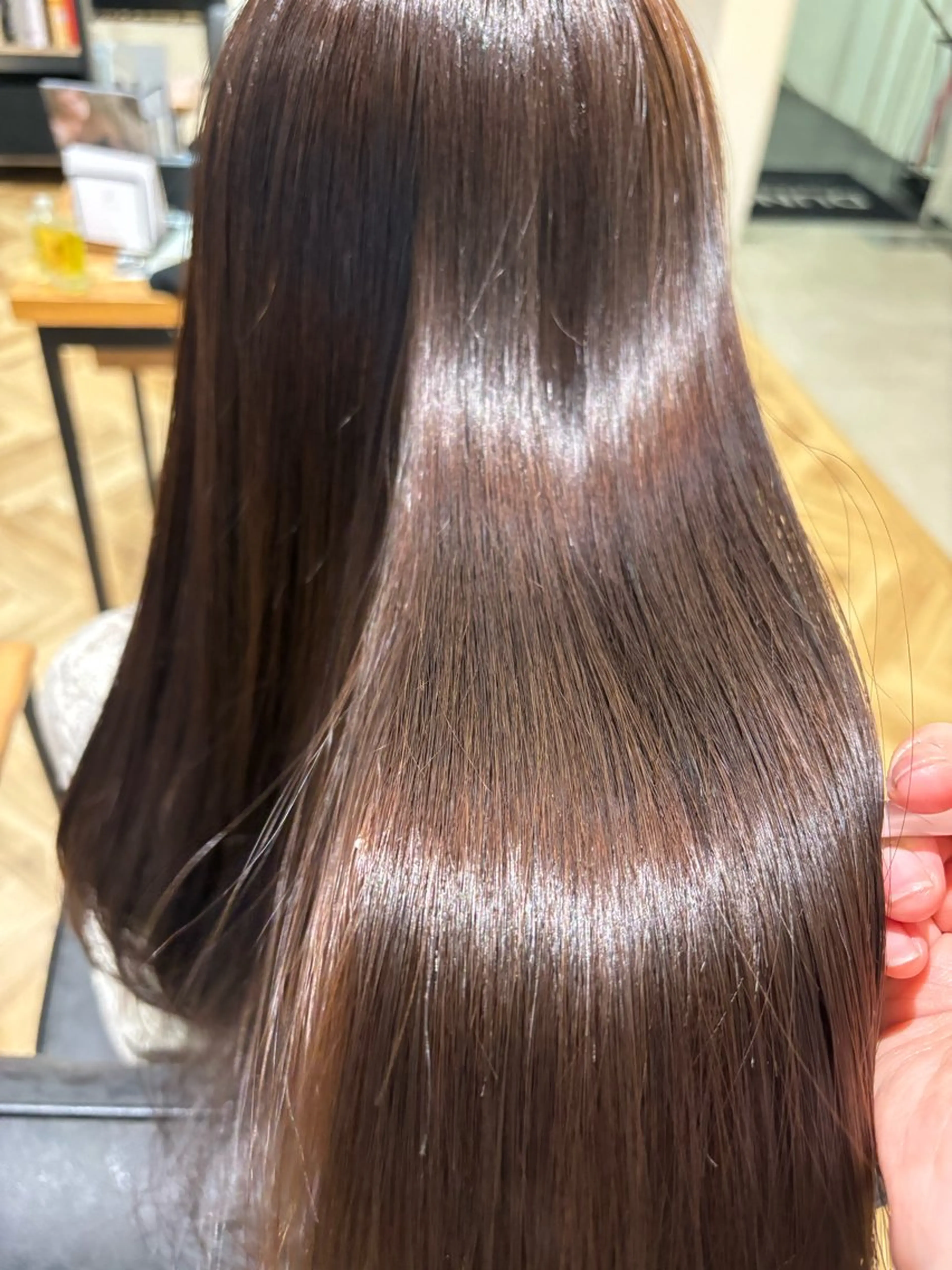 ロング 縮毛矯正 増井 彩乃のヘアスタイル