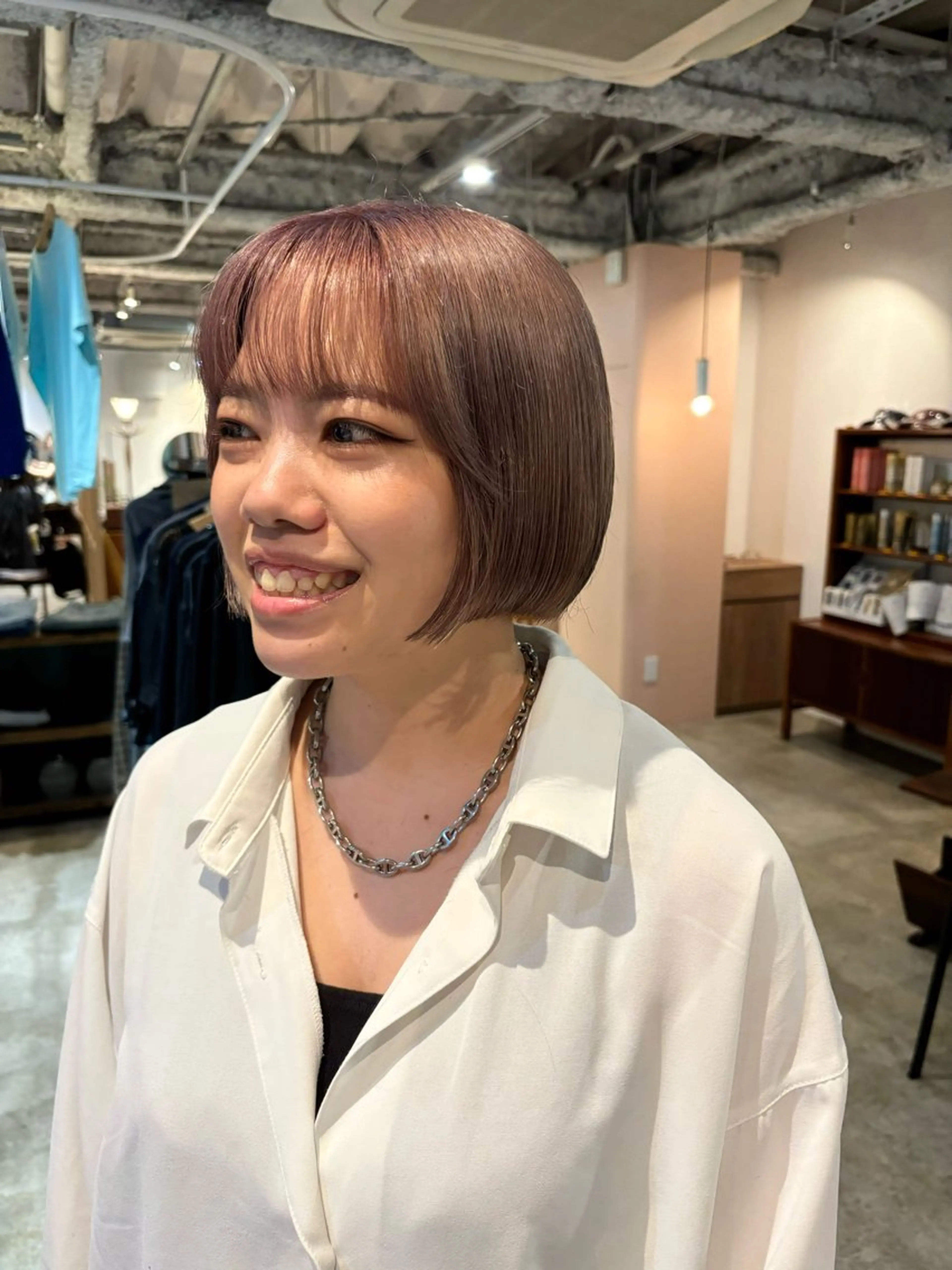 ショート カラー ヘアカラー トリートメント Hayashi Shioriのヘアスタイル
