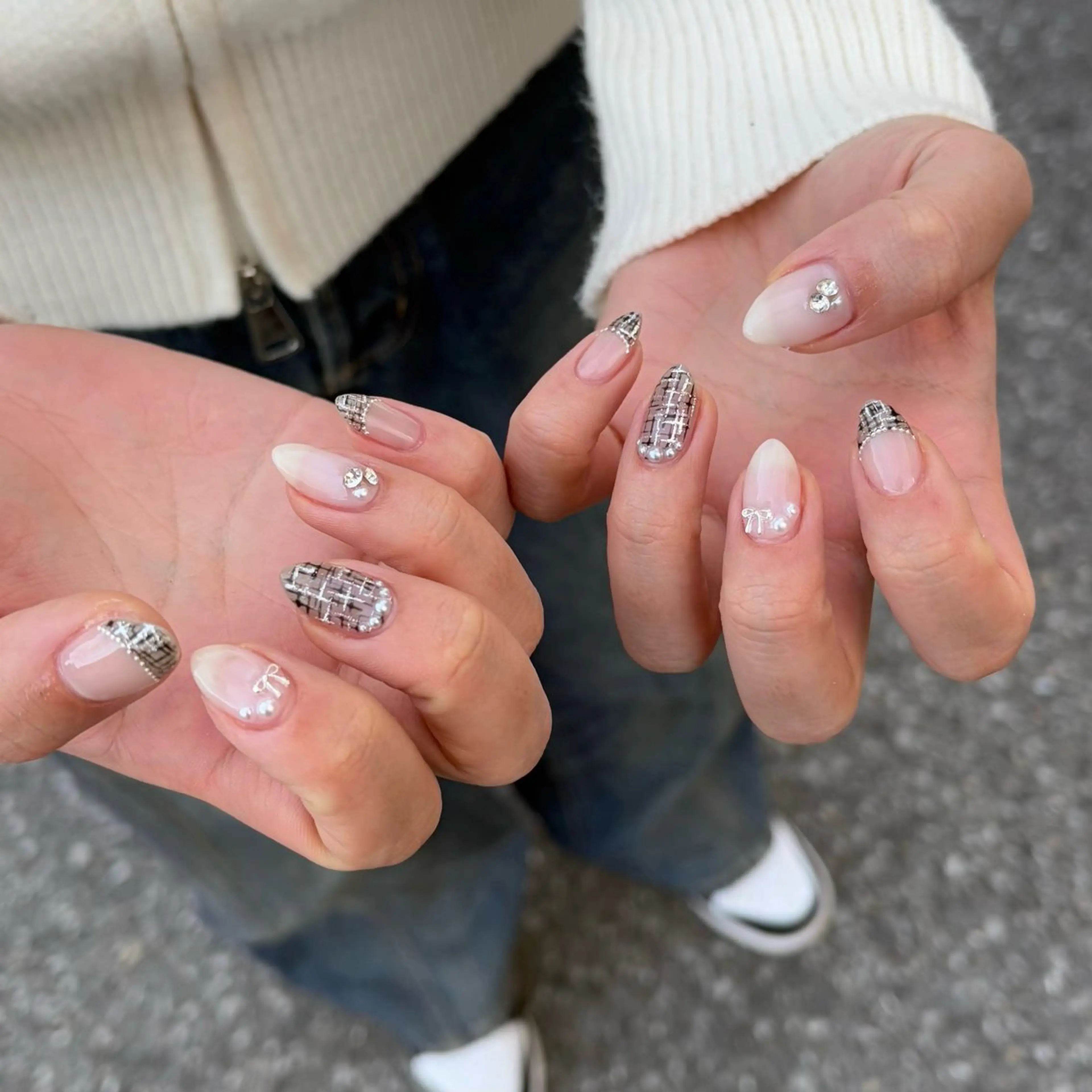 ネイル ツイードネイル MILL NAILのネイルデザイン