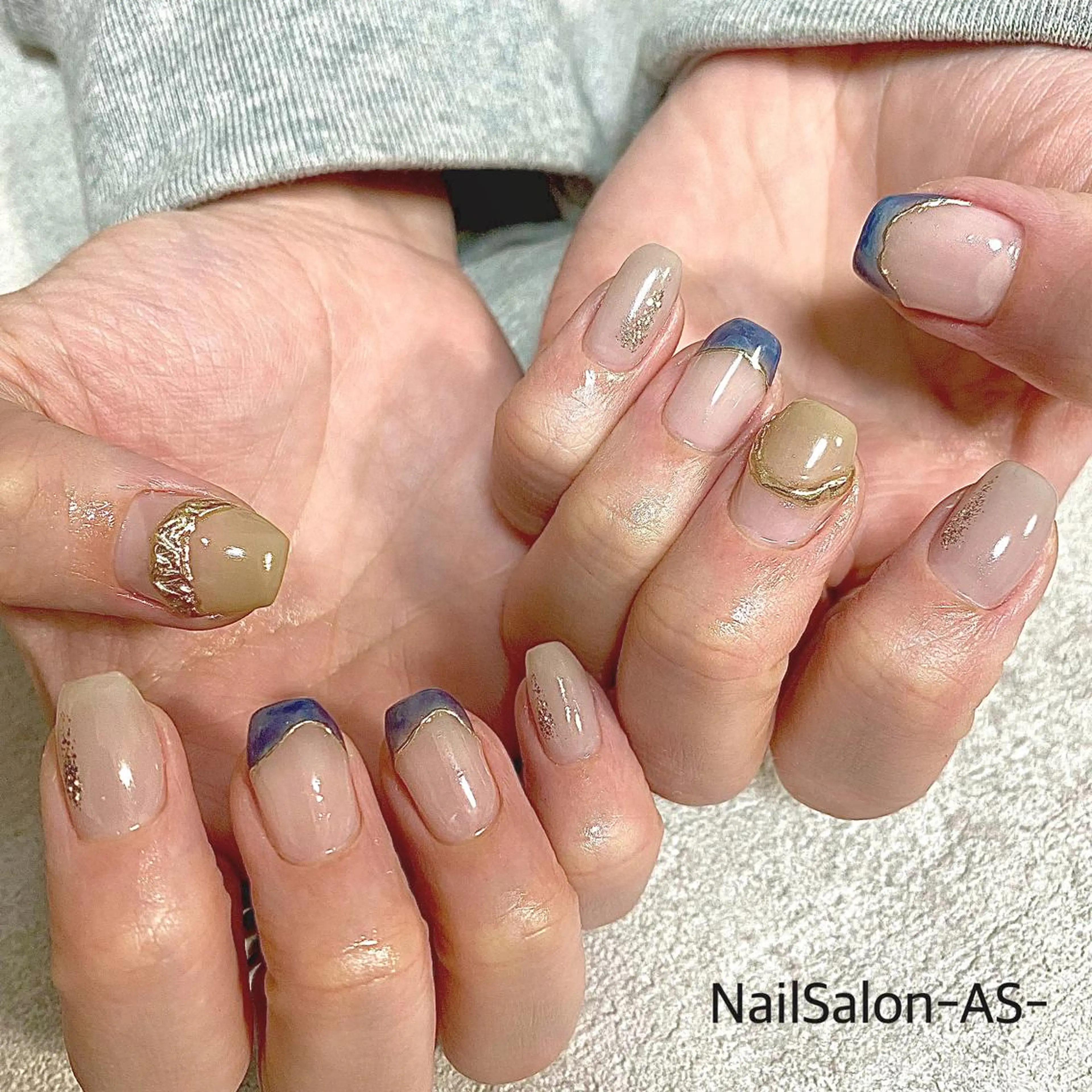 ネイル フレンチネイル Nail Salon louéのネイルデザイン