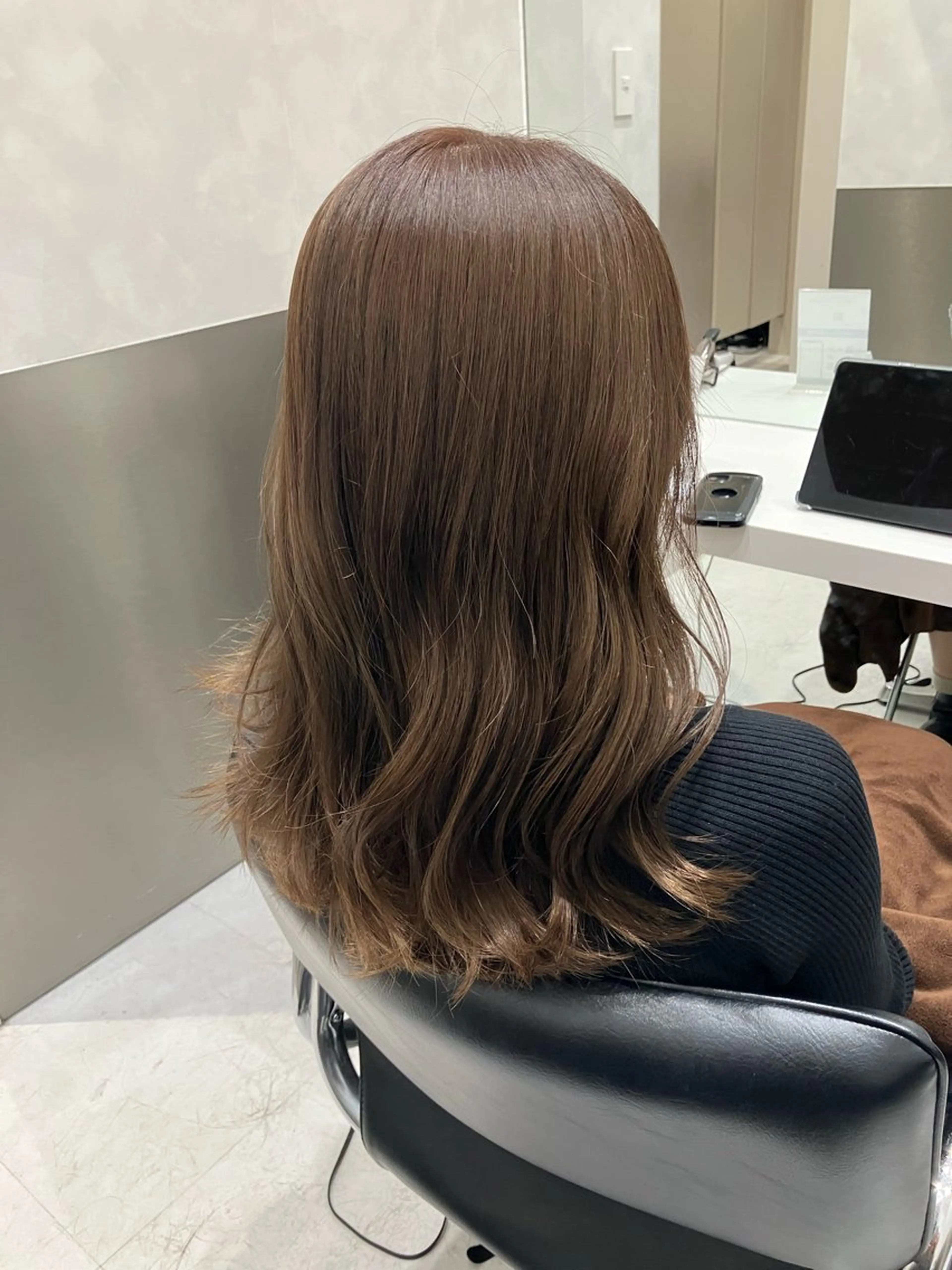 ロング カラー カット ヘアカラー トリートメント GO TODAY SHAIRE SALON原宿vita店舗所属・💖ブリーチなし透明 感💖ASAHIのヘアスタイル