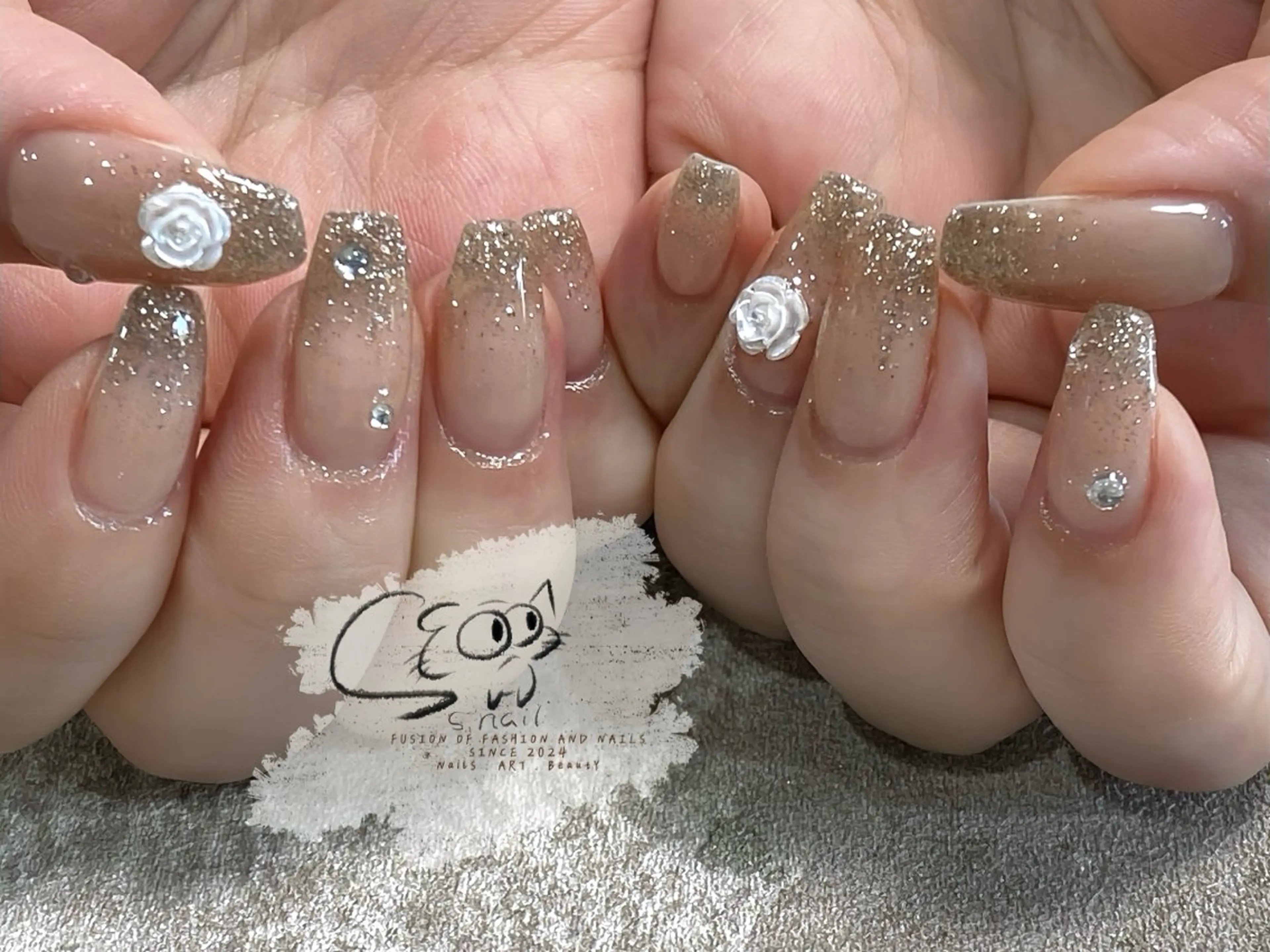 ネイル チークネイル フレンチネイル グラデーション マグネットネイル ワンカラーネイル S.nail _のネイルデザイン