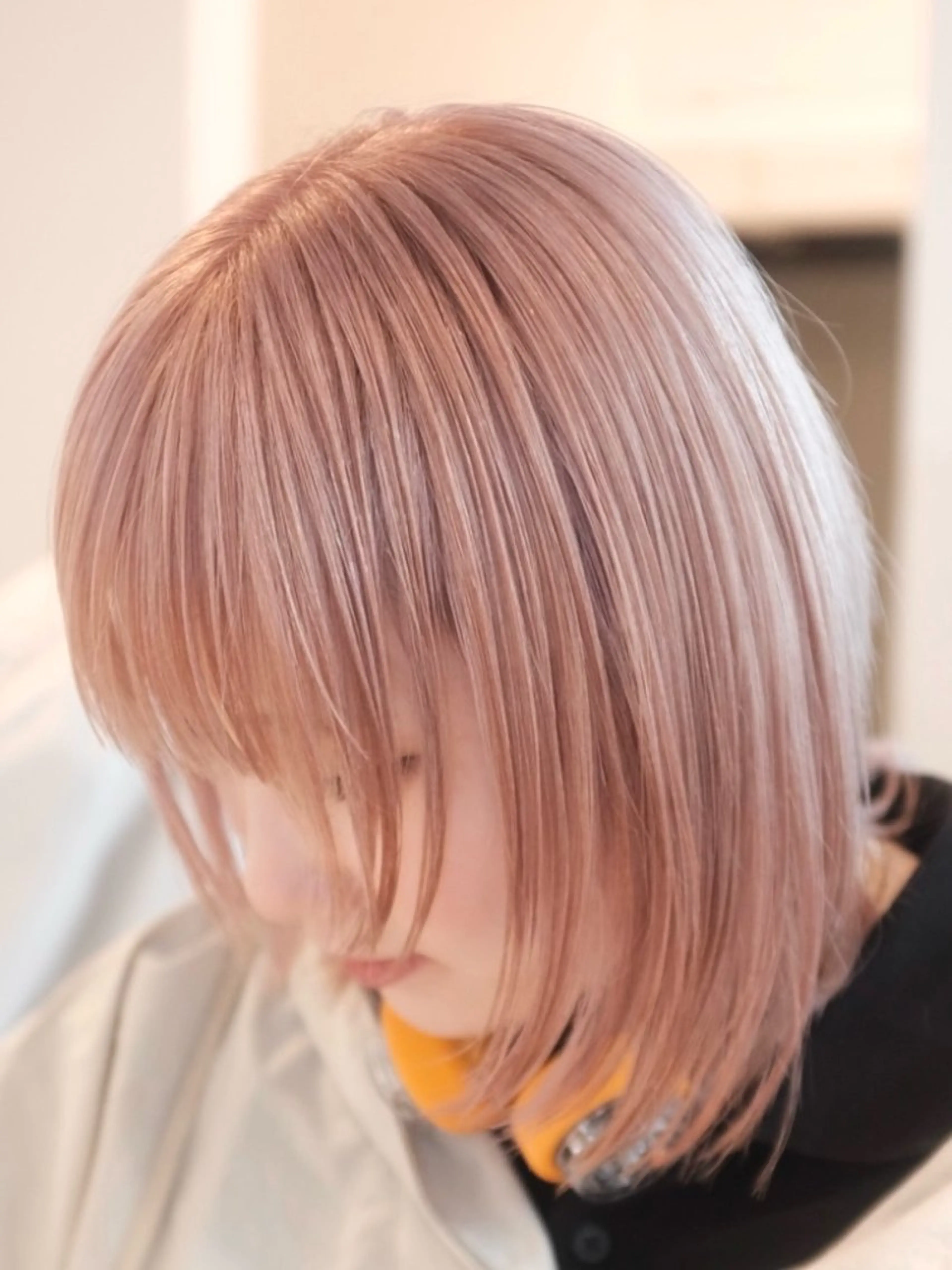 セミロング カラー ヘアアレンジ 🦠デザインカラー/ 魚瀬あおい🦠のヘアスタイル