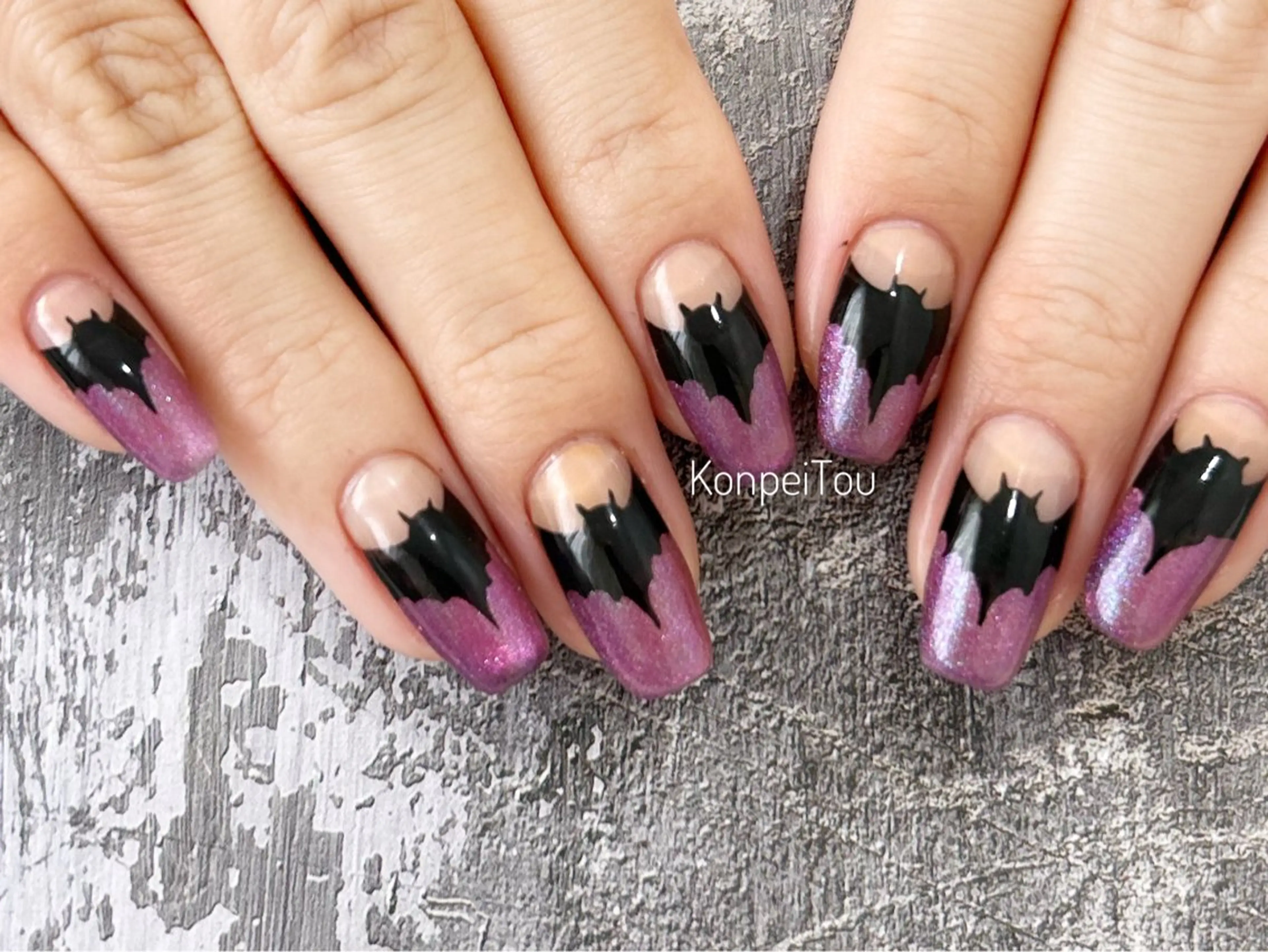 ネイル ハロウィン ハンドネイル おうちのネイルサロン KonpeiTouのネイルデザイン