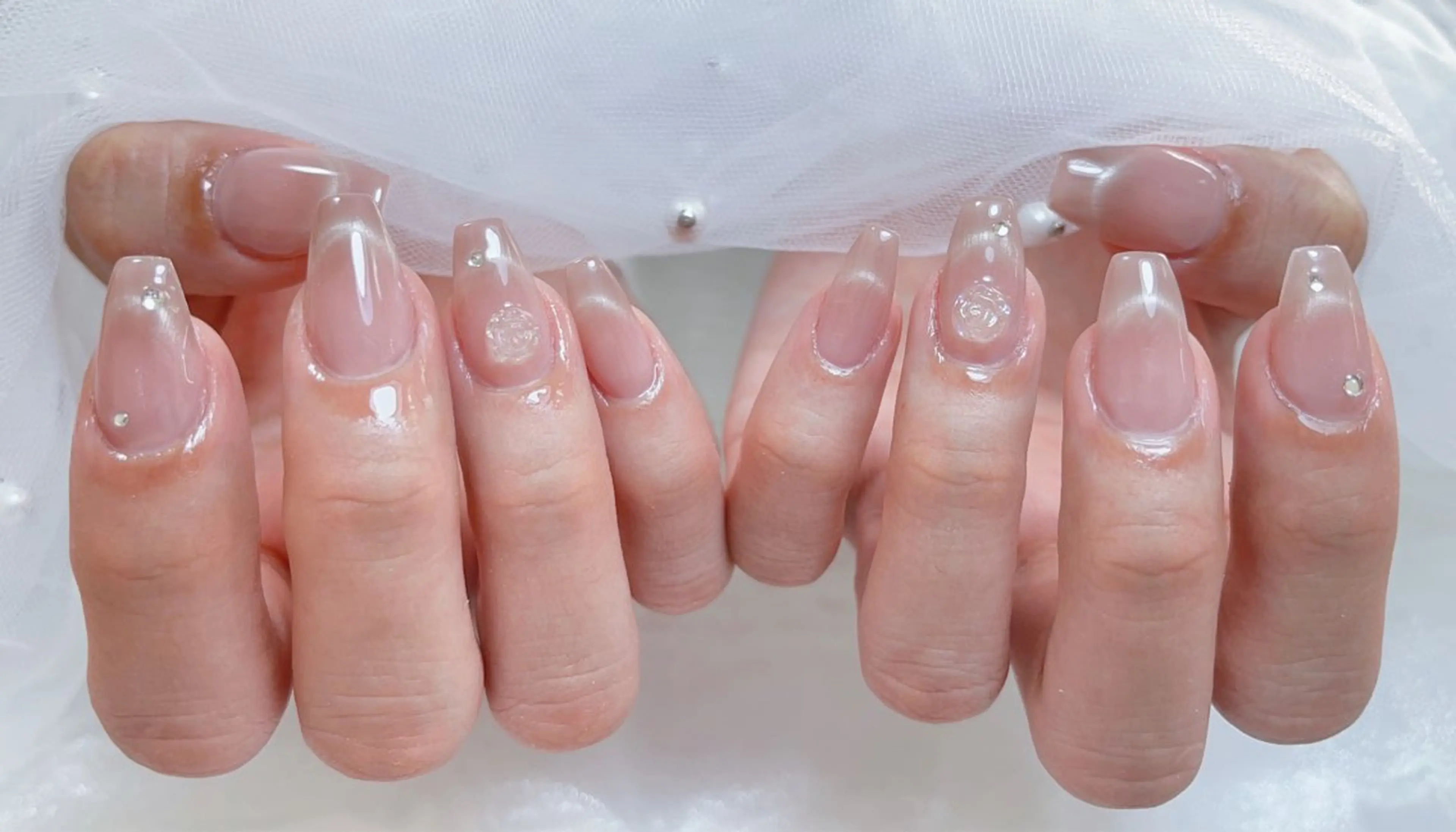 ネイル オーロラネイル チークネイル フットネイル フレンチネイル ジェルネイル NEW NAIL💞 yukiのネイルデザイン