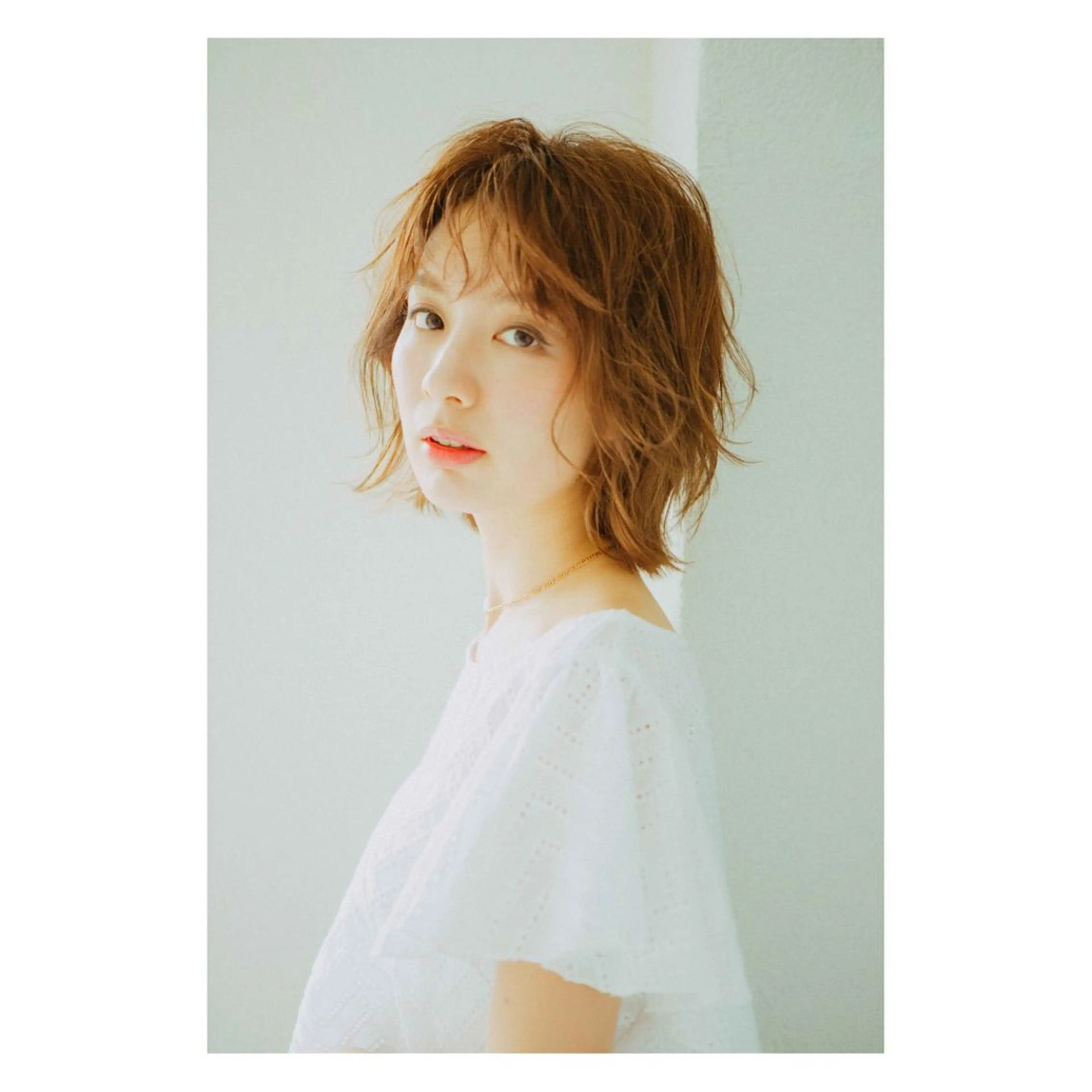 ミディアム パーマ カット パーマ トリートメント (スタイリスト)牧 好美のヘアスタイル