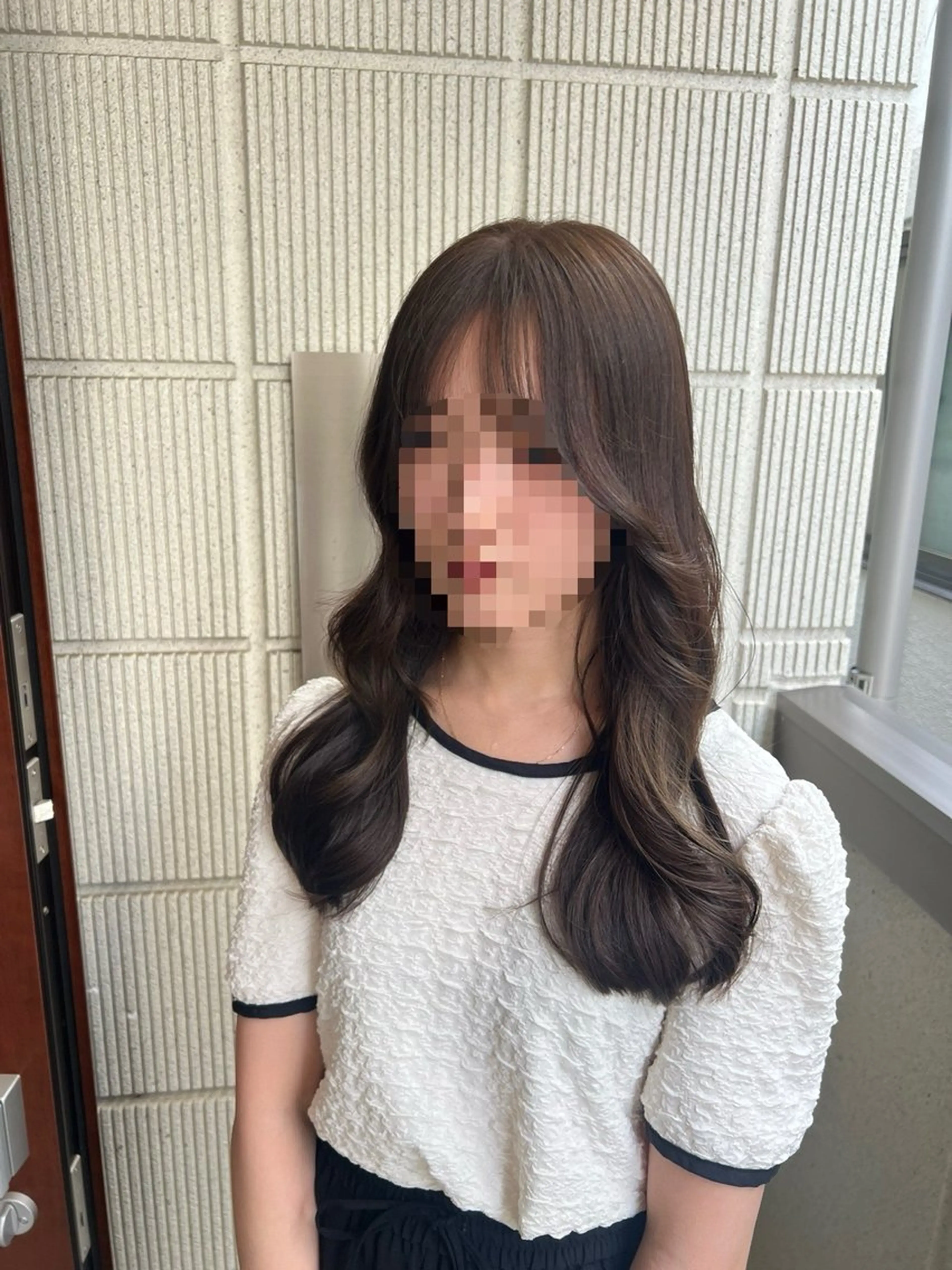 ロング 韓国風ヘア カット ヘアカラー トリートメント 艶髪/透明感 レイヤー YUKIのヘアスタイル